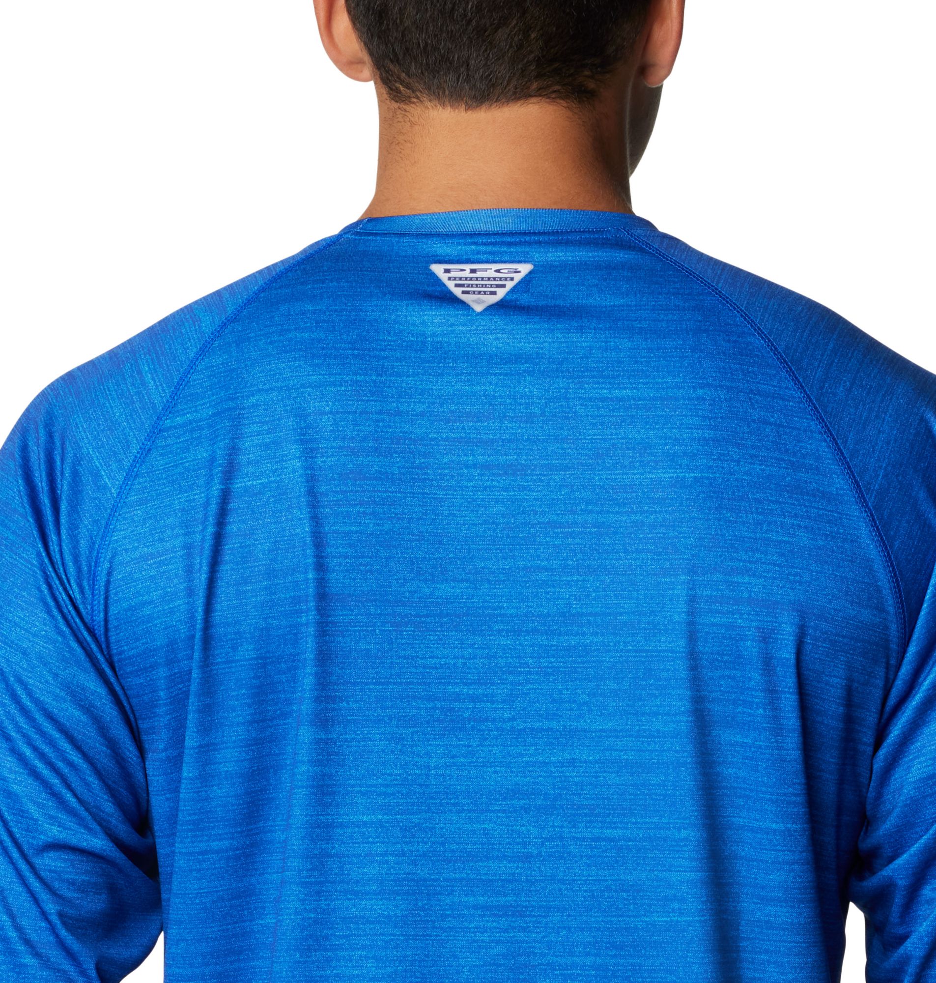 Columbia Men's Kentucky Wildcats Blue Heathered Terminal Tackle Long Sleeve T-Shirt