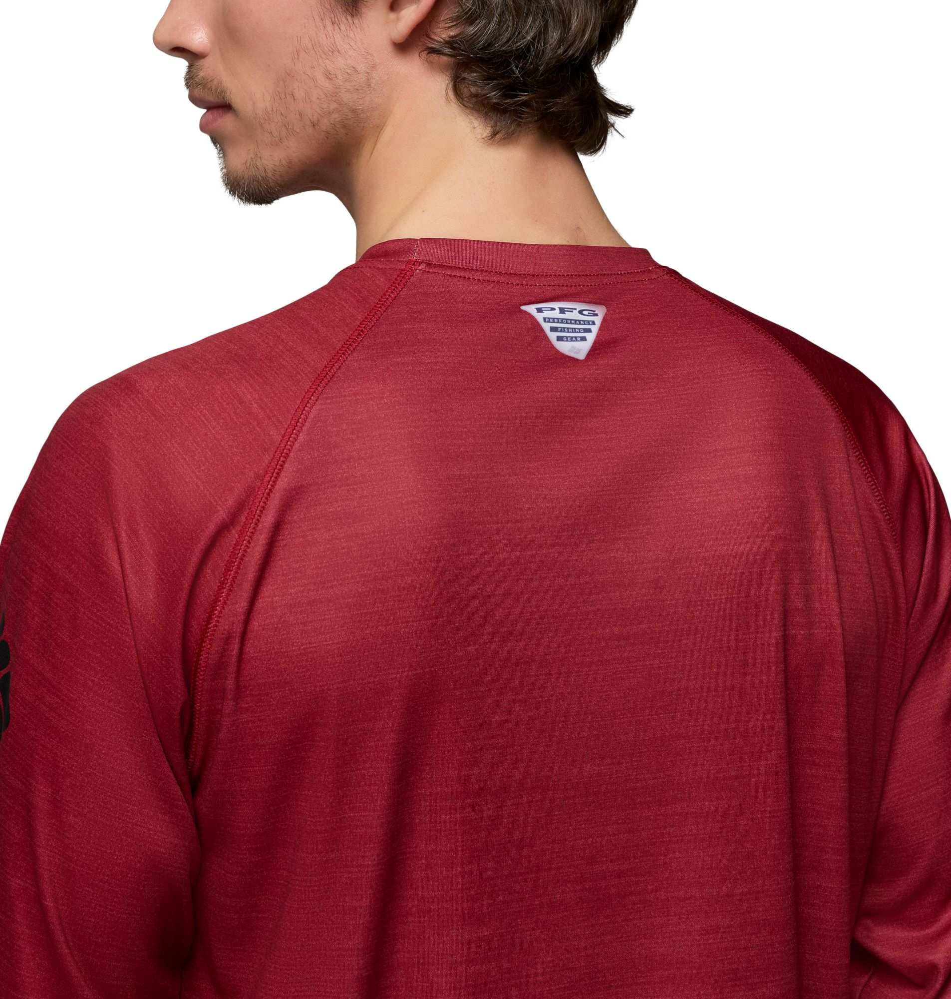 Columbia Men's South Carolina Gamecocks Red Terminal Tackle Heather Long Sleeve Shirt product image