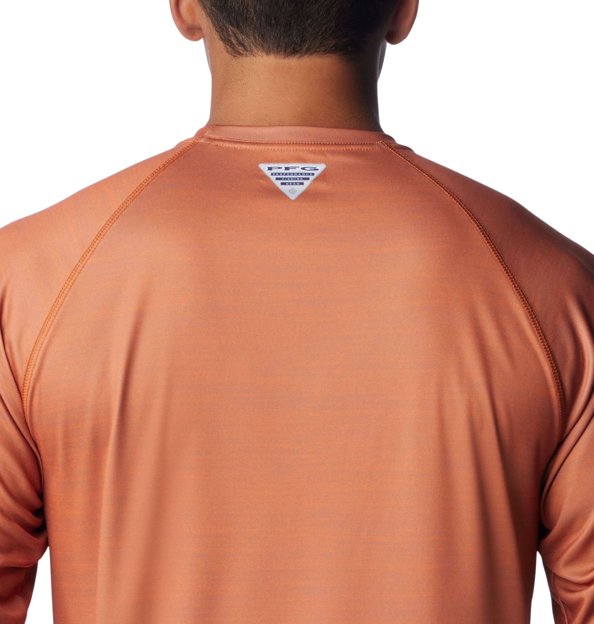 Columbia Men's Texas Longhorns Burnt Orange Heathered Terminal Tackle Long Sleeve T-Shirt product image