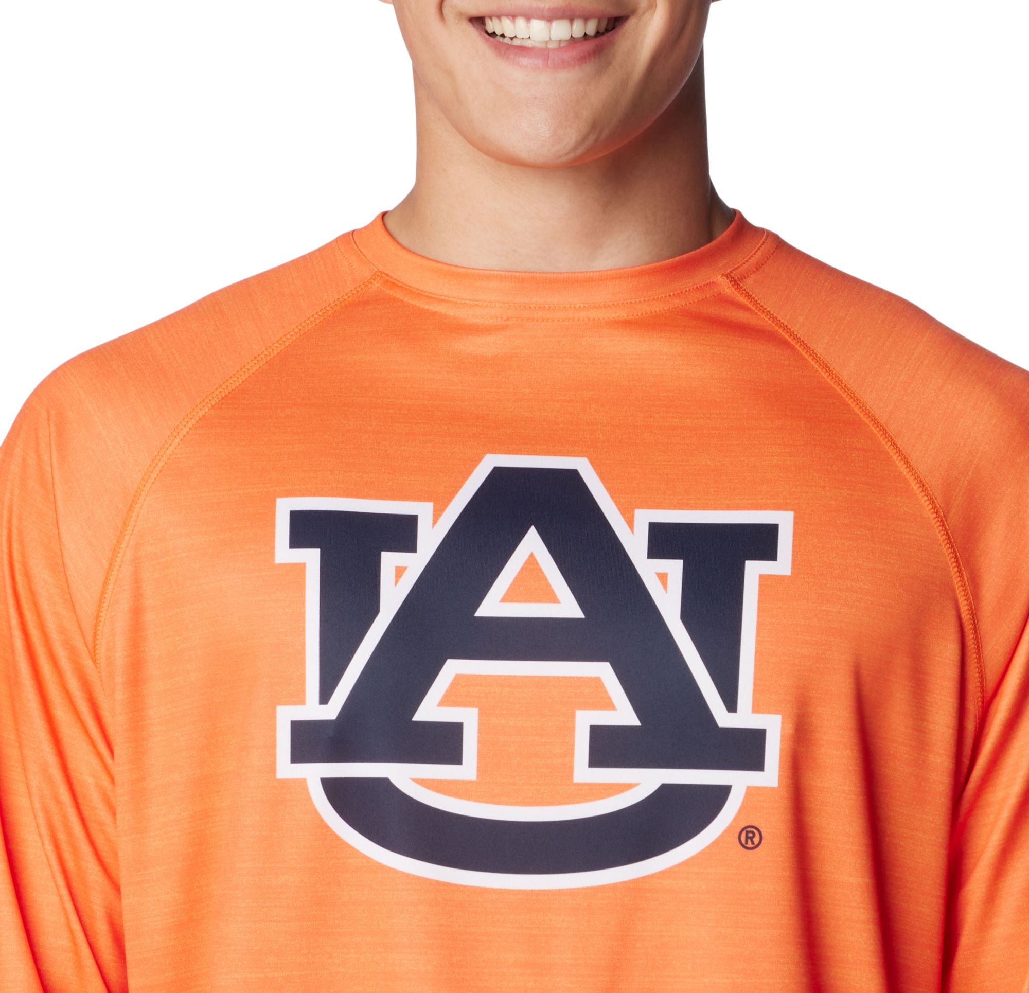 Dick's Sporting Goods Columbia Men's Auburn Tigers Orange Heathered Terminal  Tackle Long Sleeve T-Shirt
