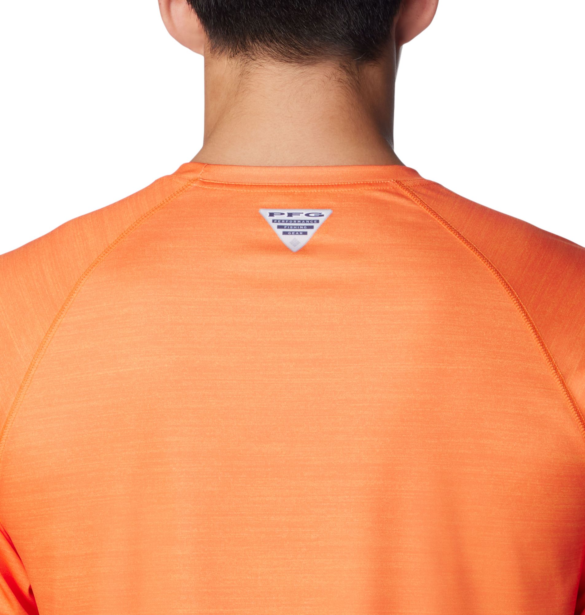 Columbia Men's Auburn Tigers Orange Heathered Terminal Tackle Long Sleeve T-Shirt product image