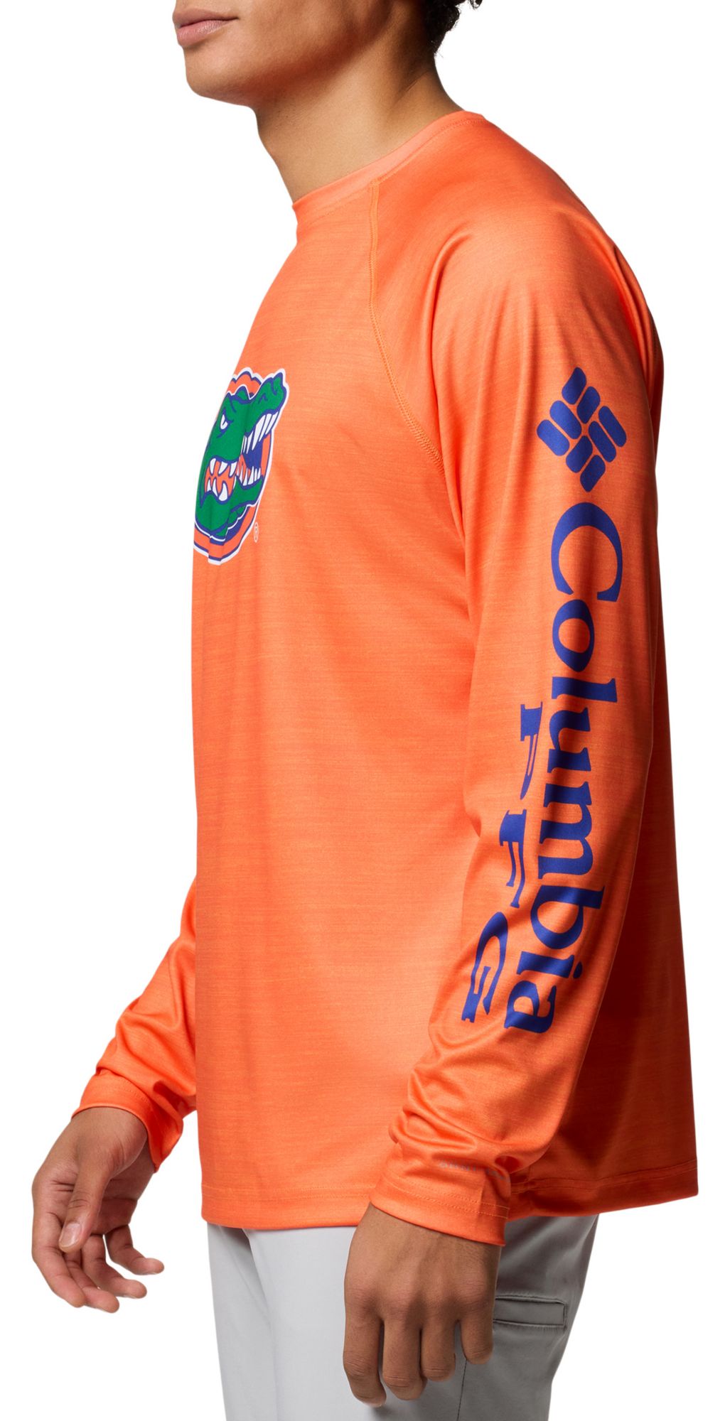 Columbia Men's Florida Gators Orange Terminal Tackle Heather Long Sleeve T-Shirt product image