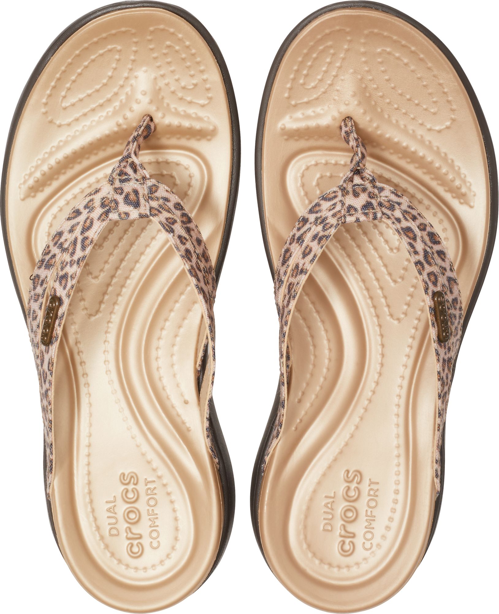 crocs leopard sandals
