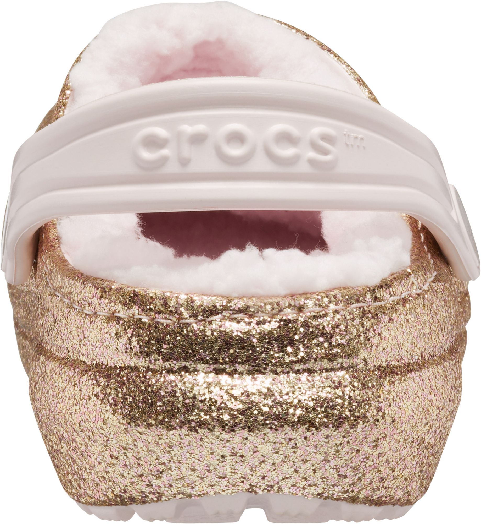 pink glitter crocs adults