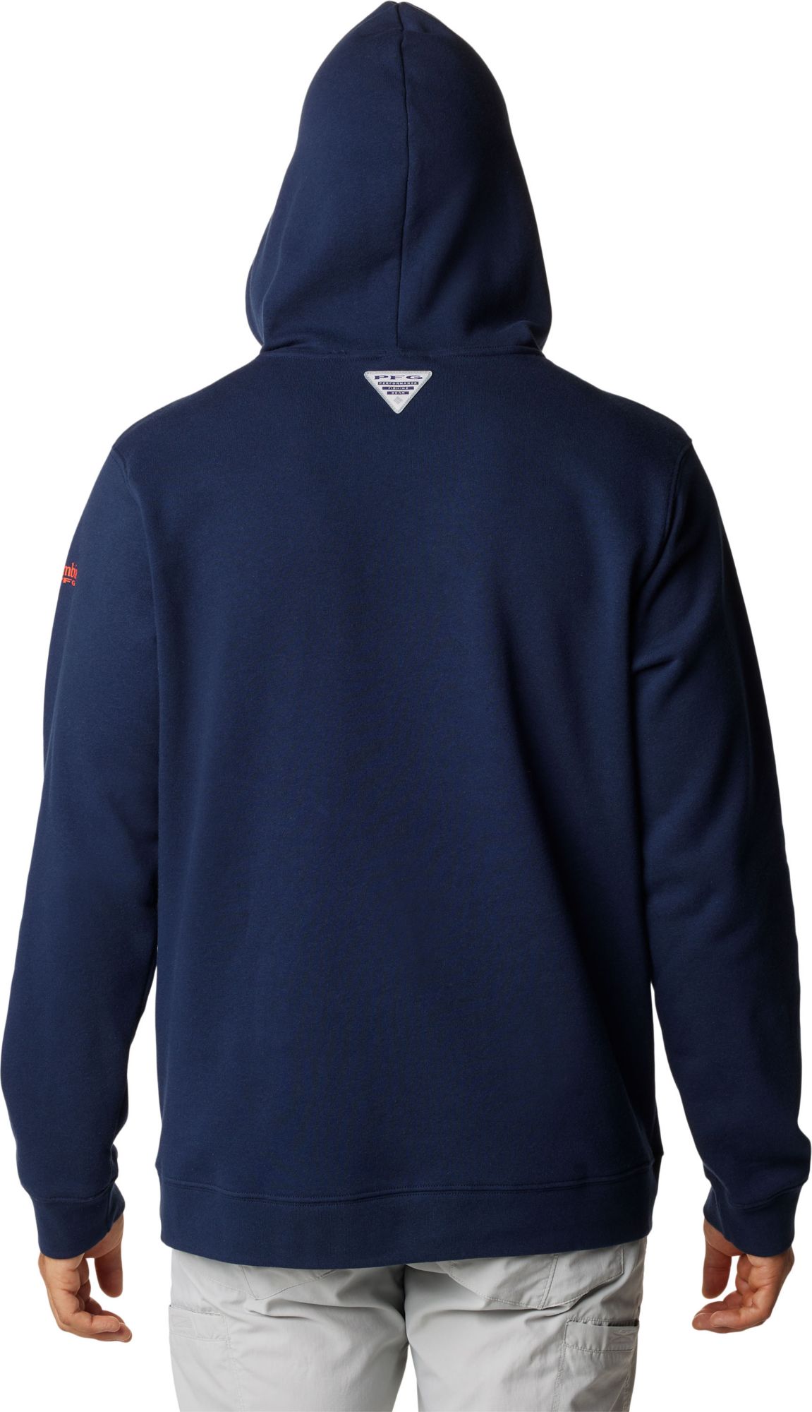 Columbia Men's Auburn Tigers Blue Fish Flag Pull Over Hoodie