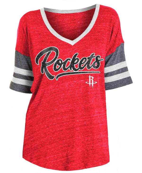 New Era Women's Houston Rockets Scripted Vintage T-Shirt