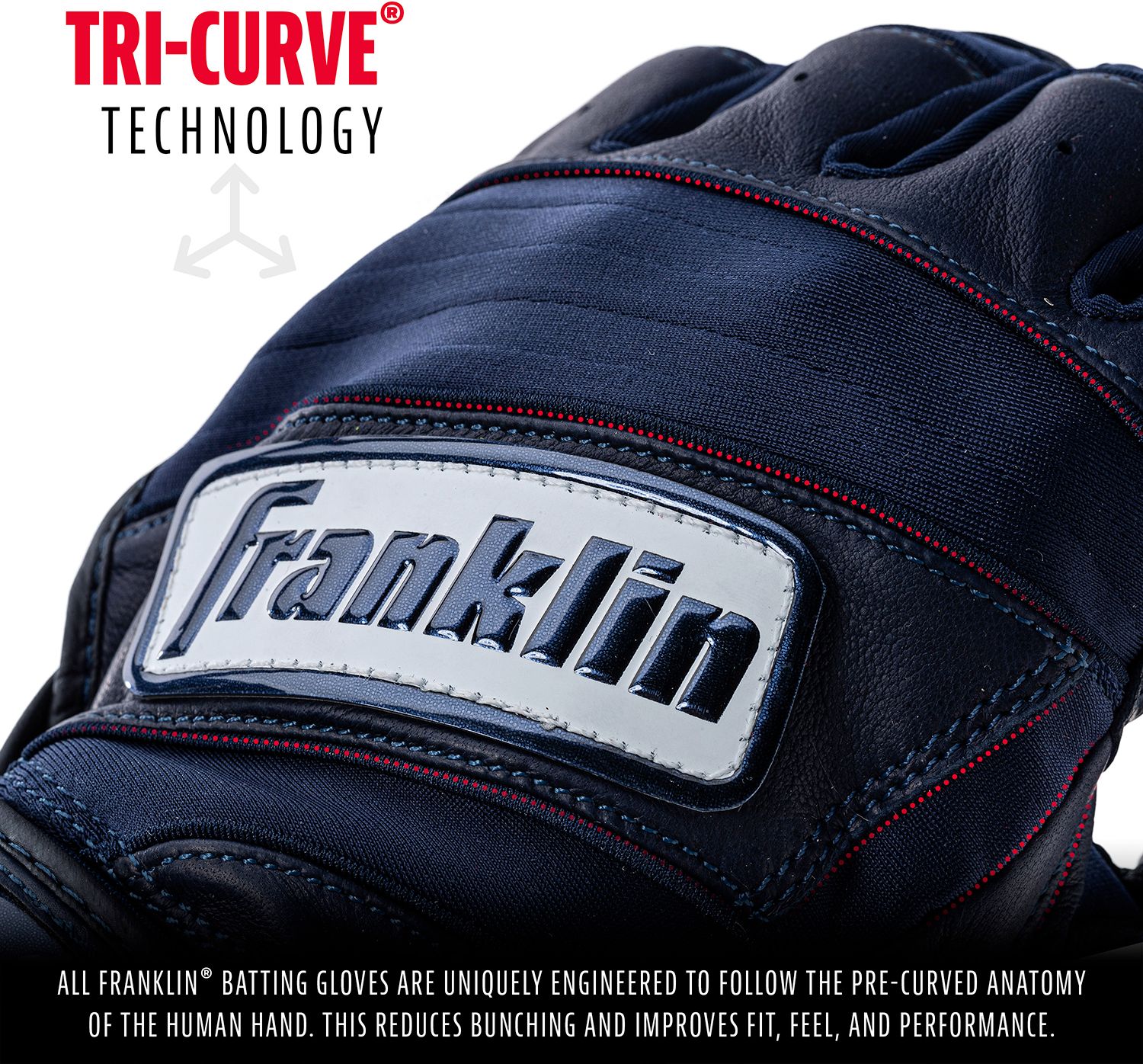 Franklin Adult Natural II Batting Gloves product image