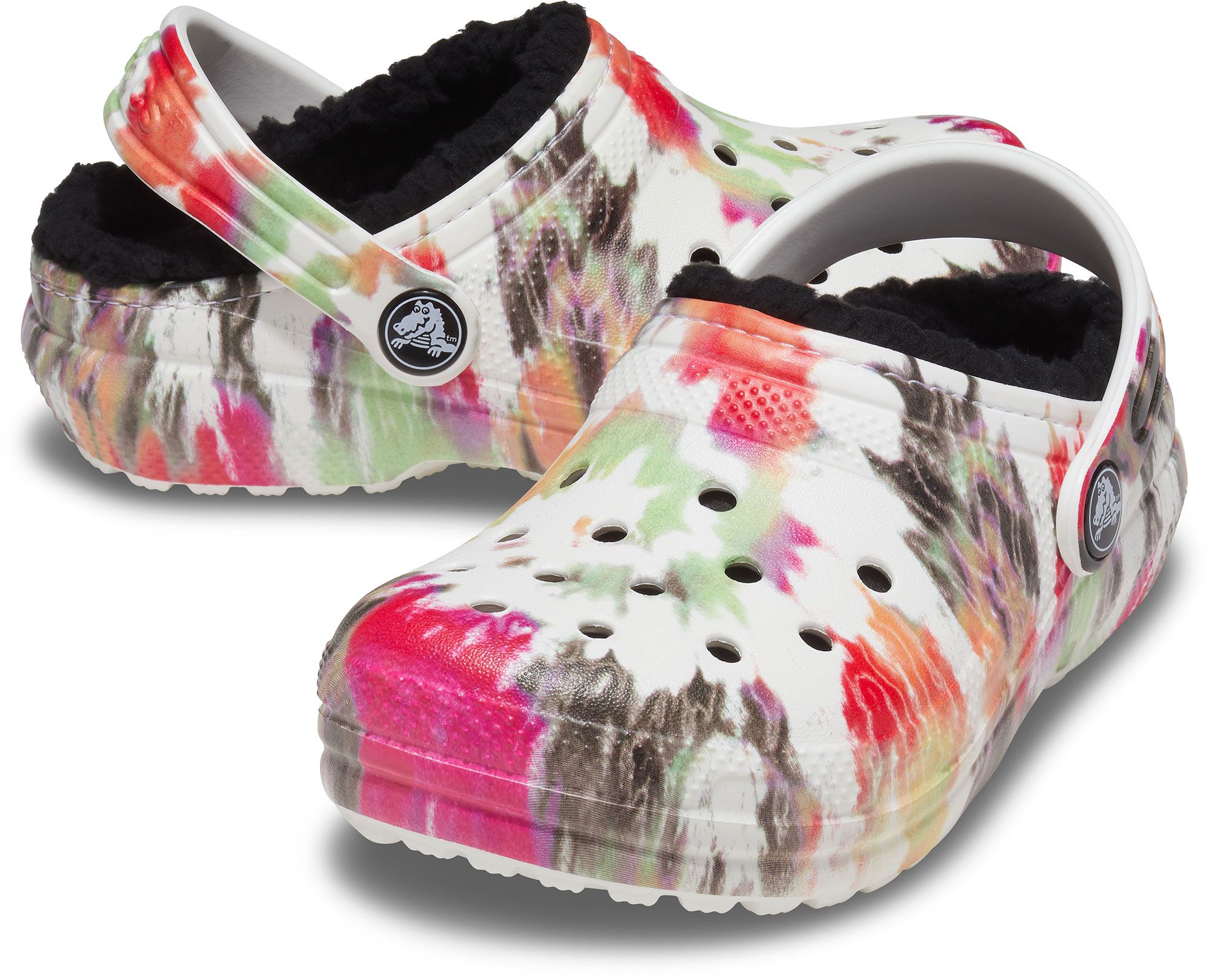 Crocs Kids' Classic Tie Dye Lined Clogs product image