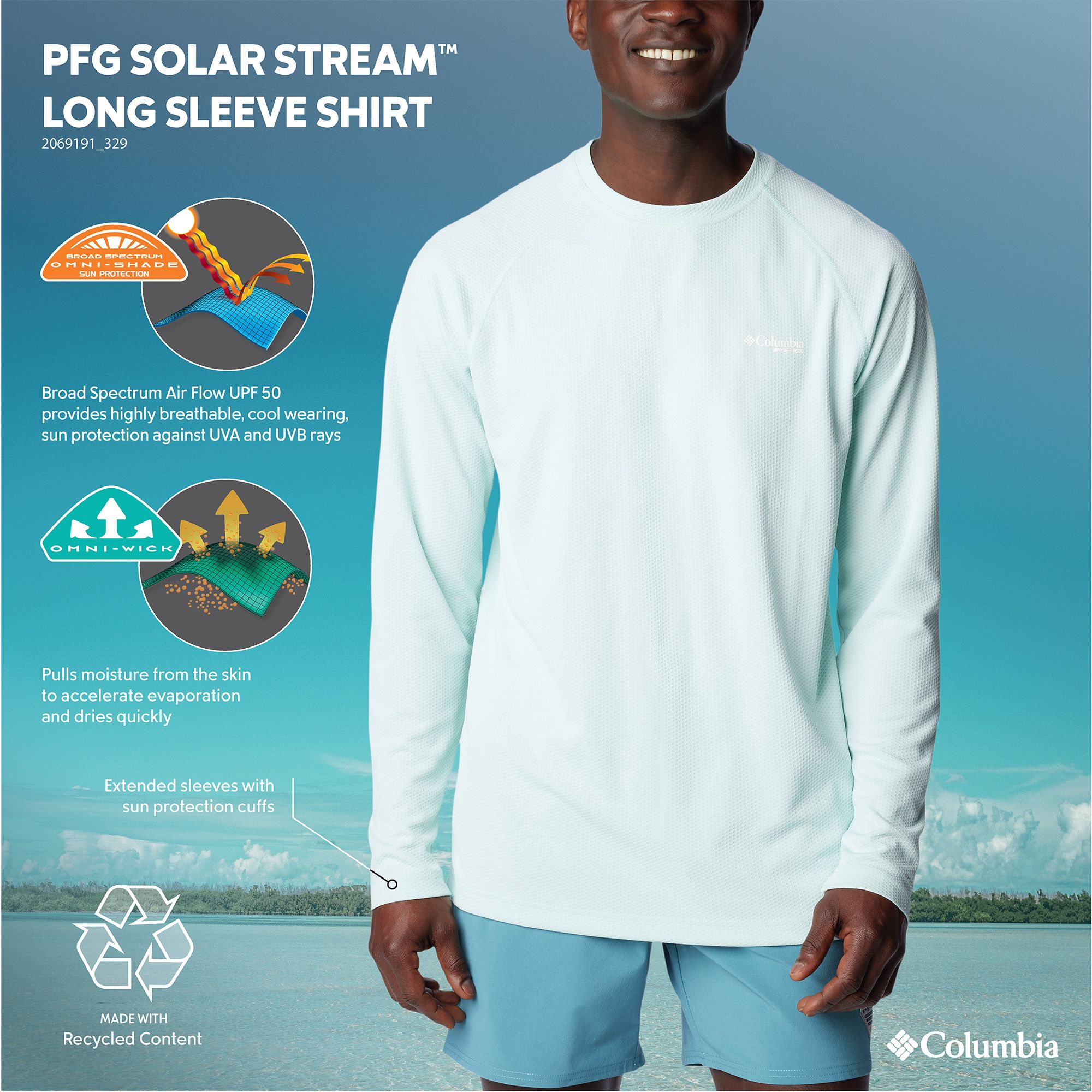 Columbia Men's PFG Solar Stream Long Sleeve Shirt product image