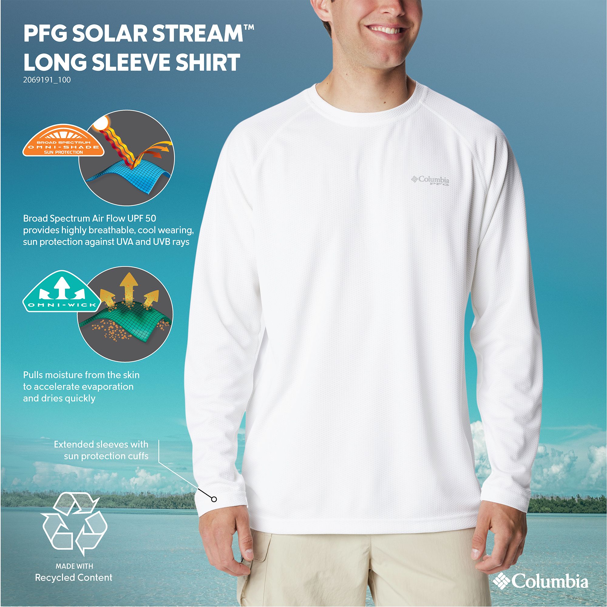 Columbia Men's PFG Solar Stream Long Sleeve Shirt product image