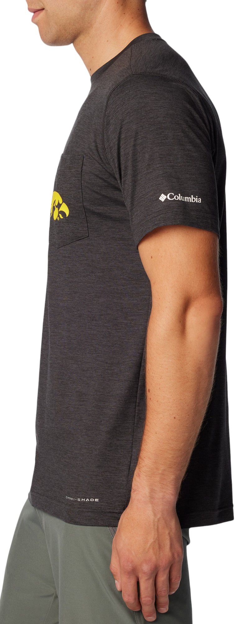 Columbia Men's Iowa Hawkeyes Black Tech Trail Performance Shirt product image
