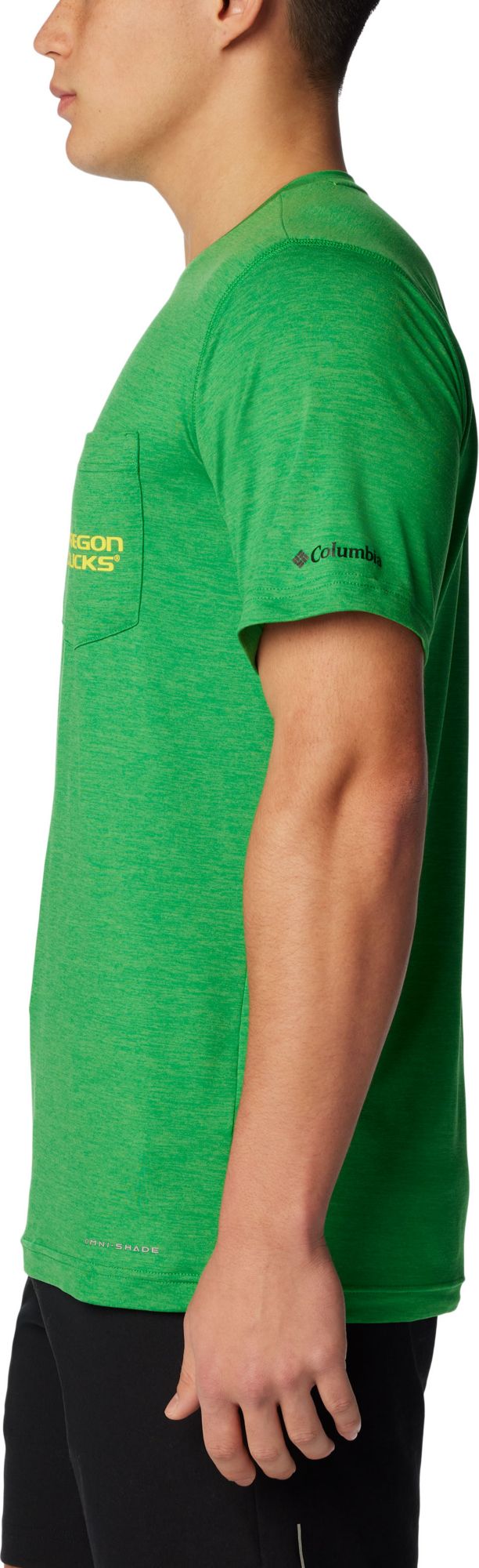 Columbia Men's Oregon Ducks Green Tech Trail T-Shirt