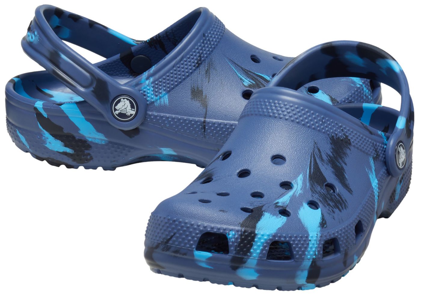 Kids navy crocs sales