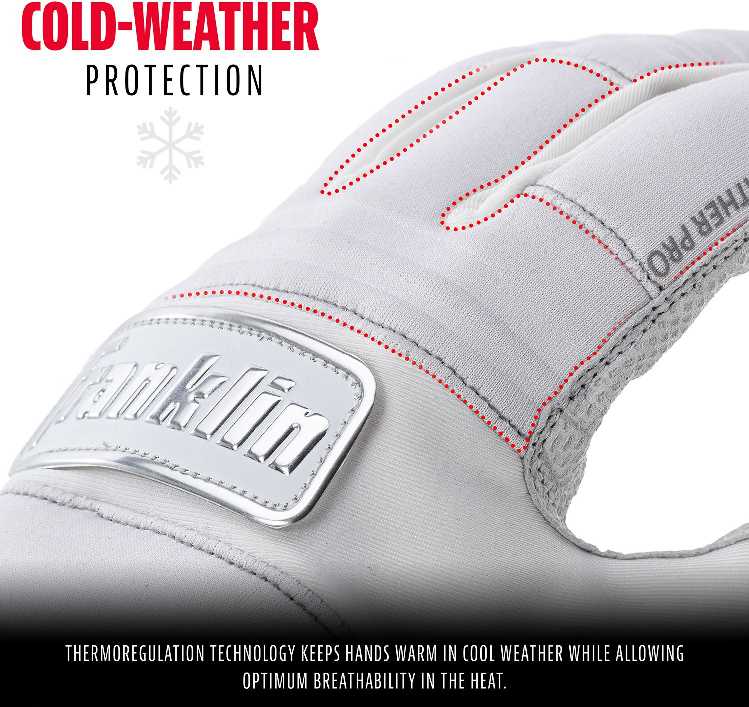 Franklin Adult Cold Weather Batting Gloves