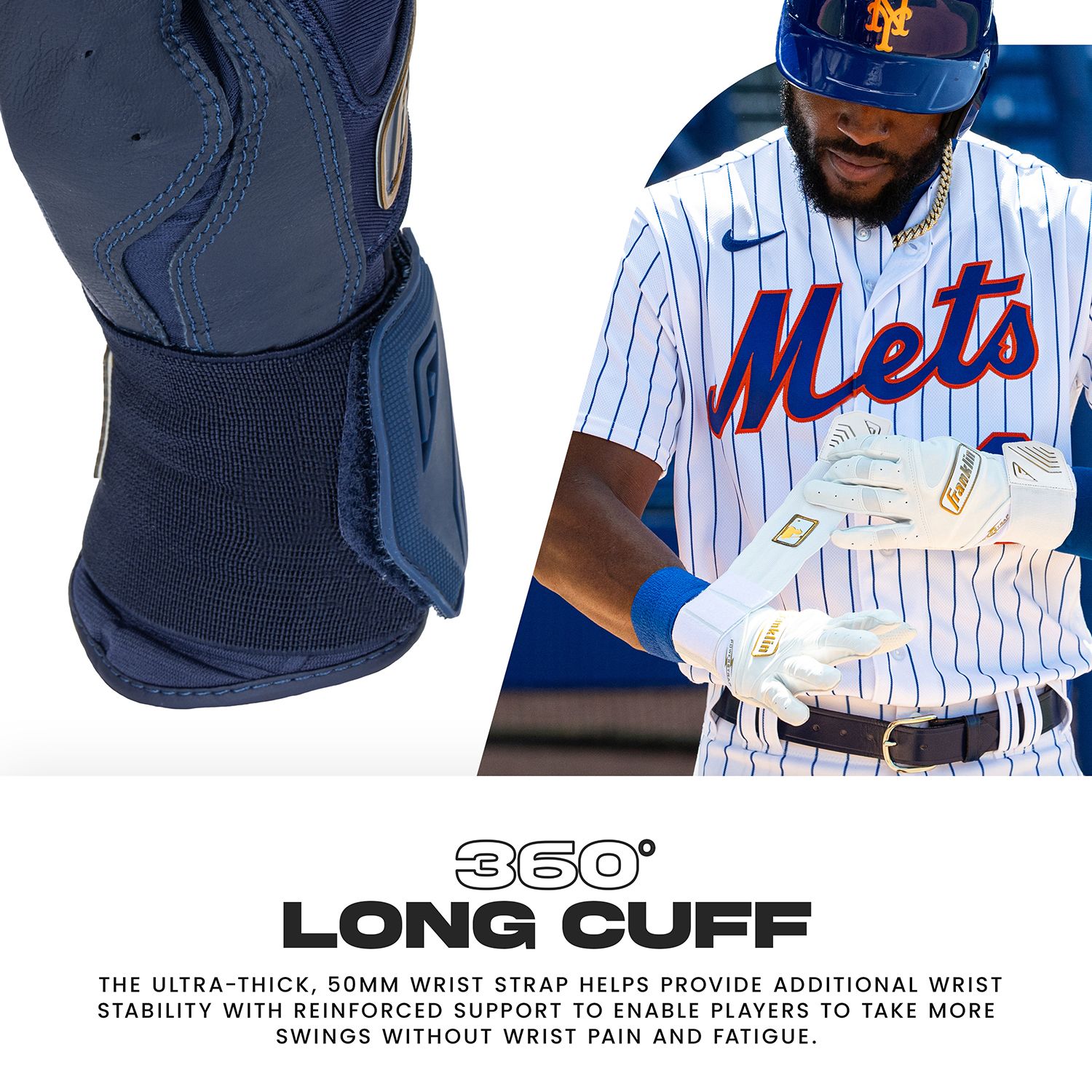 Franklin Adult Powerstrap Infinite Batting Gloves product image