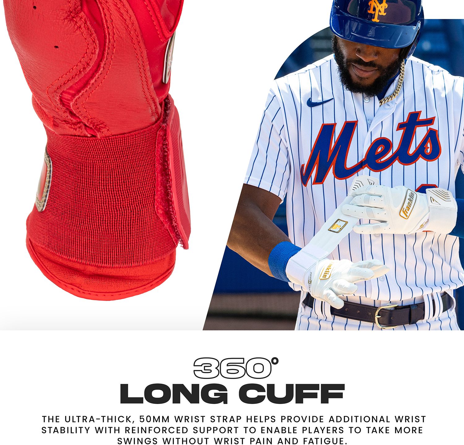 Franklin Adult Powerstrap Infinite Batting Gloves product image