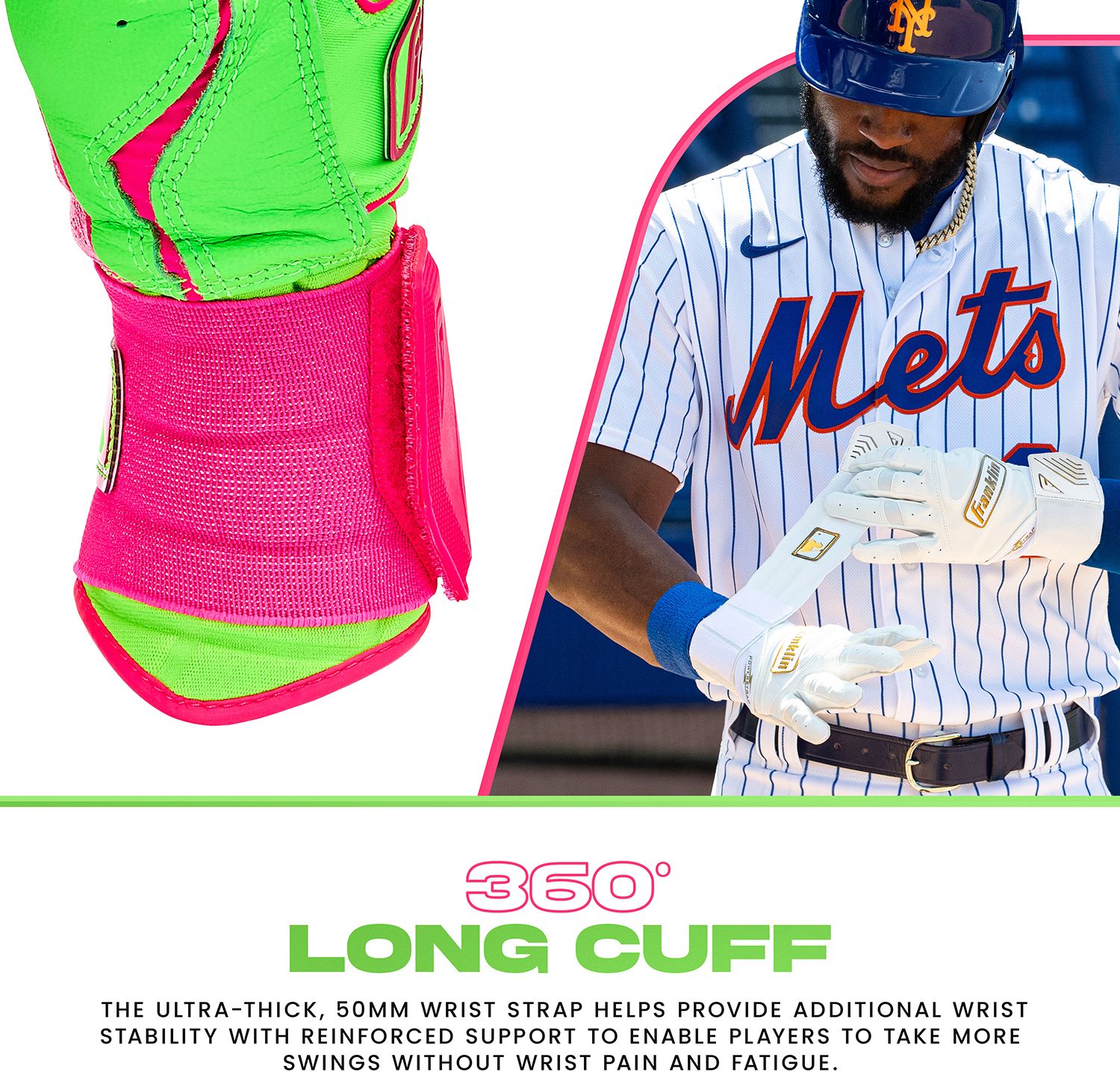 Franklin Adult Powerstrap Infinite Batting Gloves product image