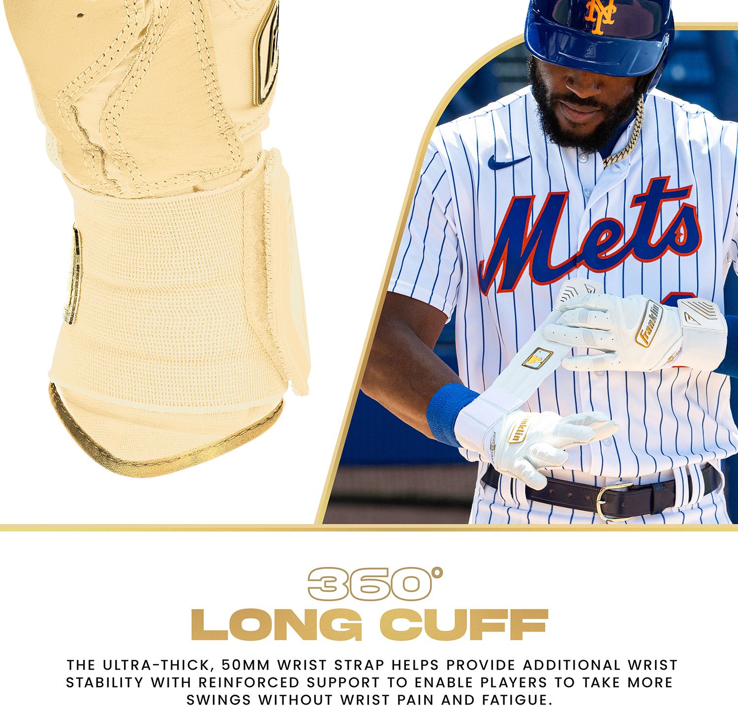 Franklin Adult Powerstrap Infinite Batting Gloves product image