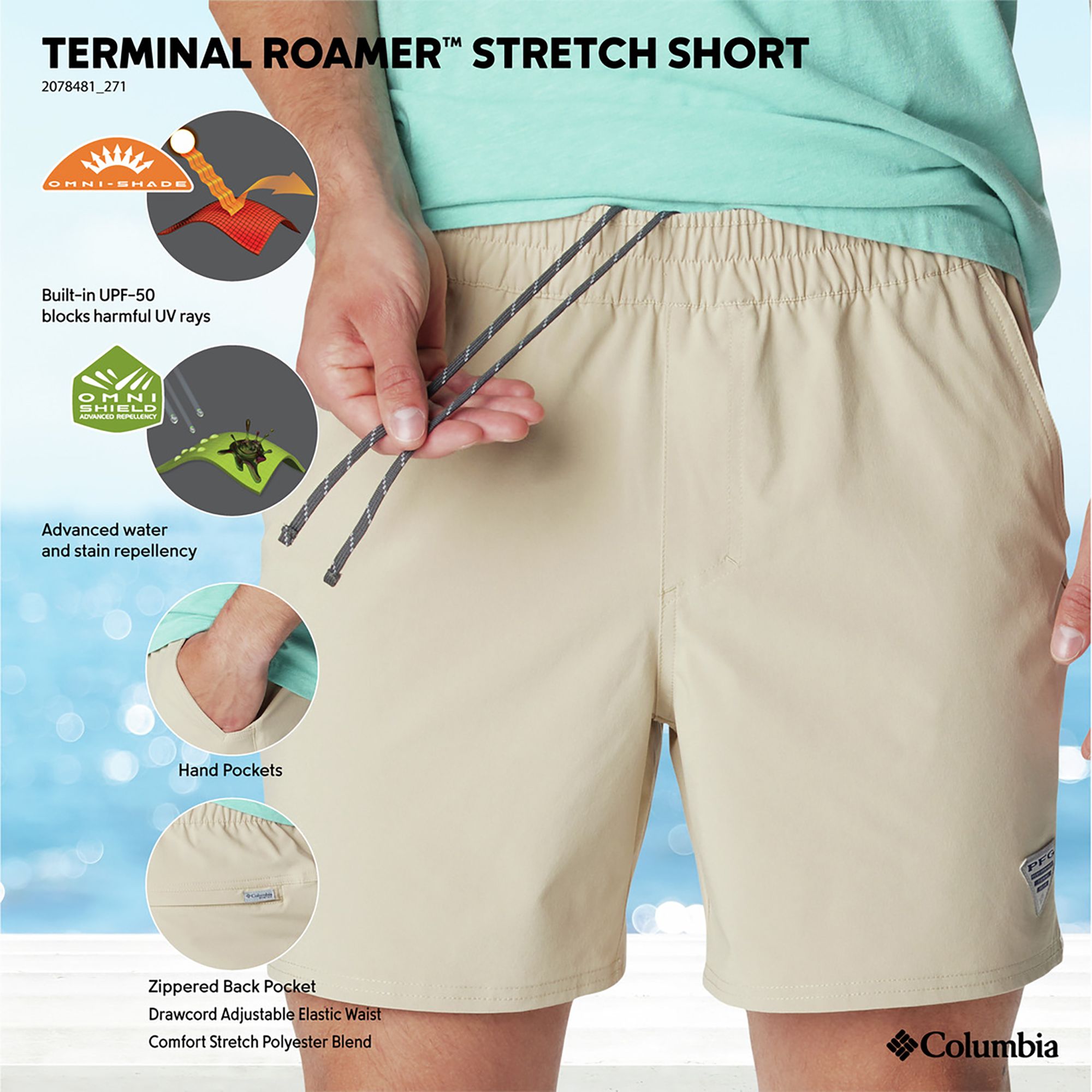 Columbia Men's PFG Terminal Roamer Stretch Shorts product image