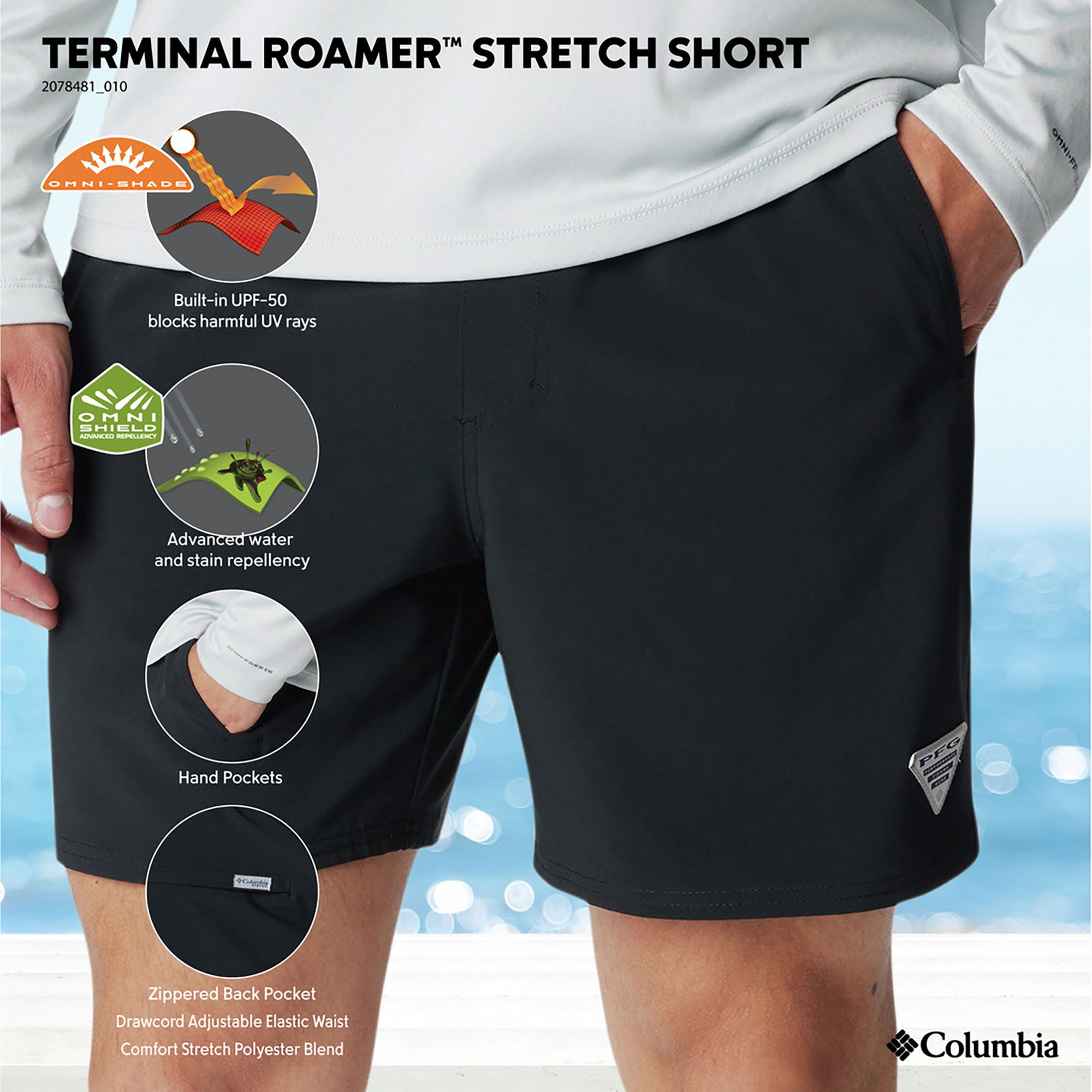 Columbia Men's PFG Terminal Roamer Stretch Shorts product image