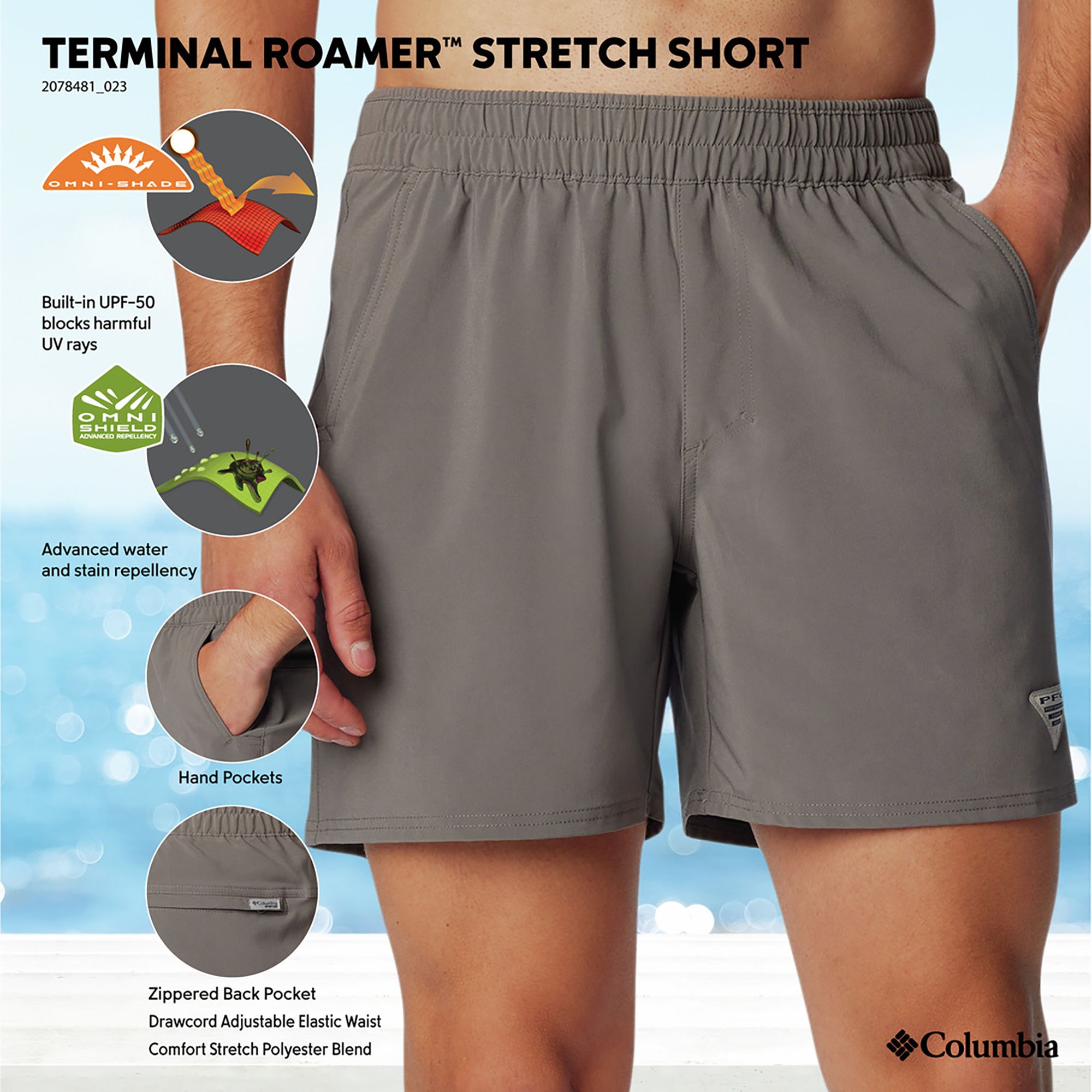 Columbia Men's PFG Terminal Roamer Stretch Shorts product image