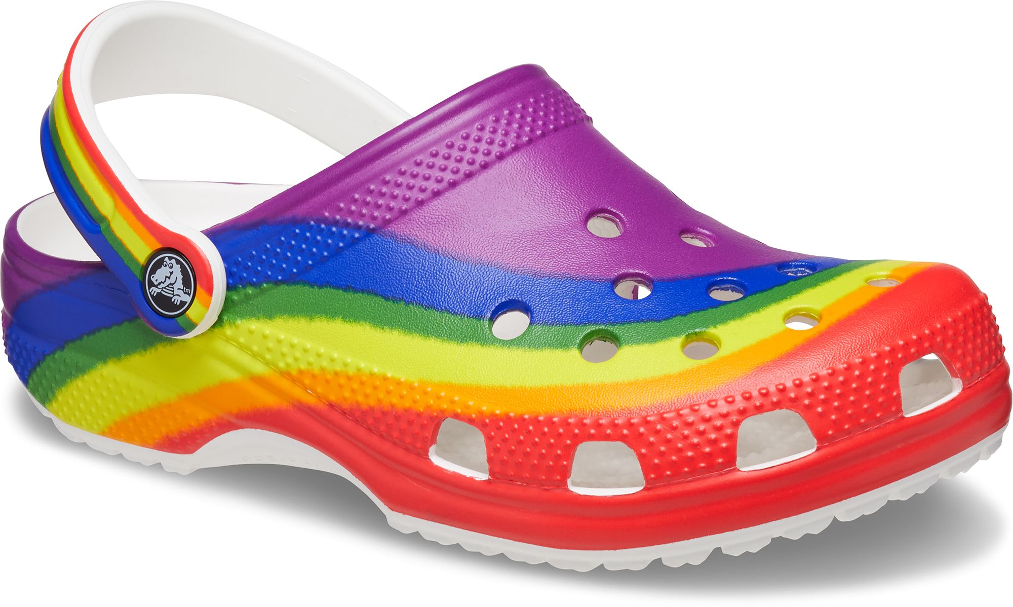 Dick s Sporting Goods Crocs Classic Rainbow Tie Dye Clogs