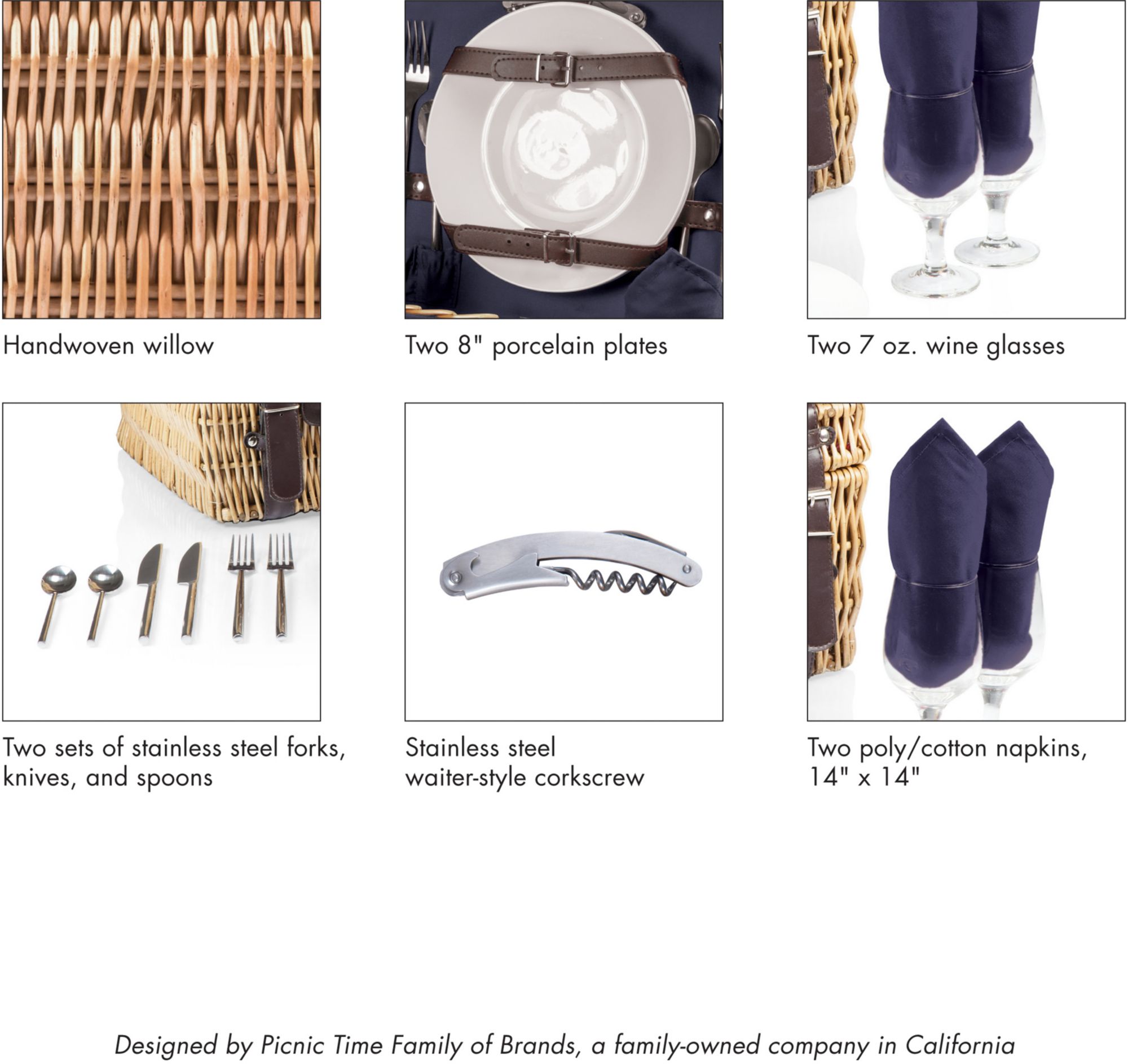 Picnic Time Los Angeles Rams Navy Champion Picnic Basket product image