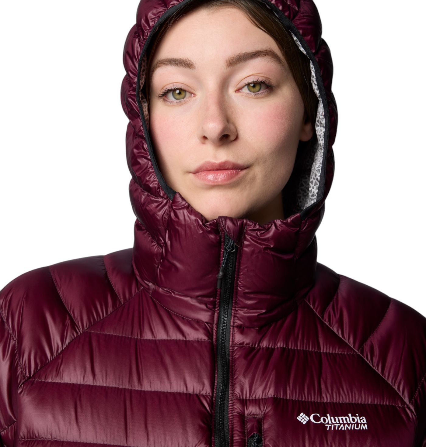 Columbia down hooded jacket sale