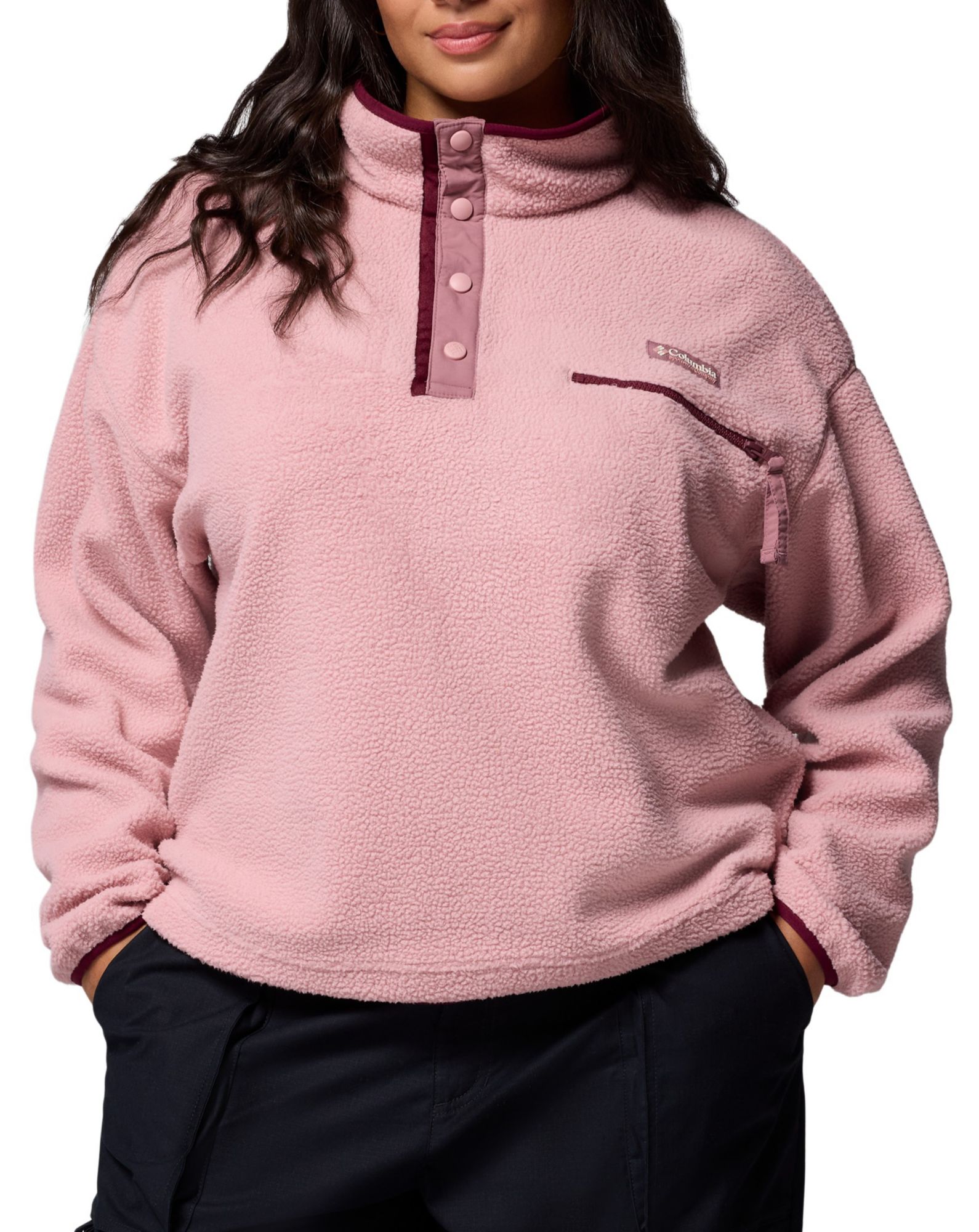 Columbia Women's Helvetia II 1/2 Snap Cropped Fleece Pullover product image