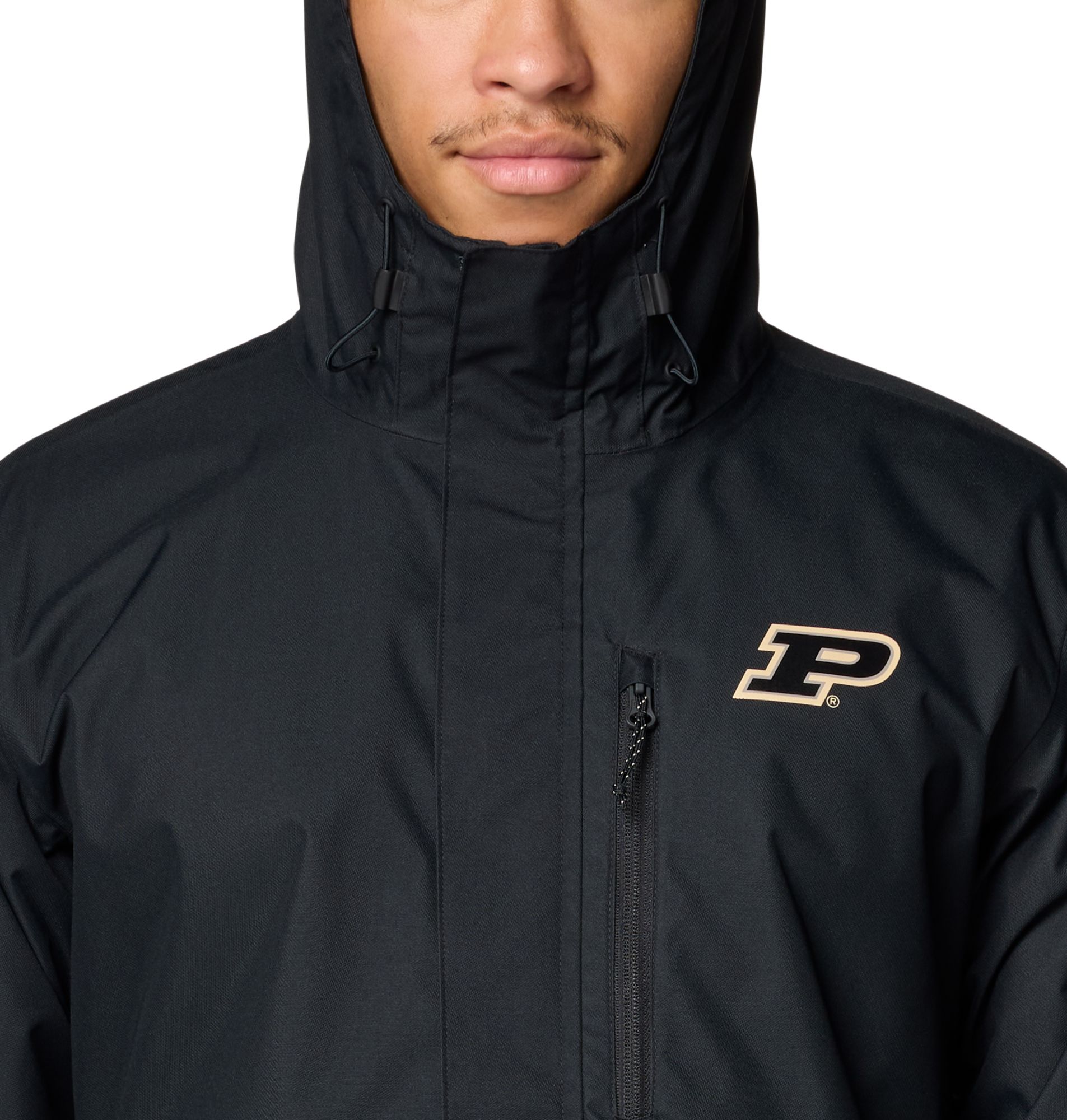 Columbia Men's Purdue Boilermakers Black/Grey Color Block Field Bound Jacket product image