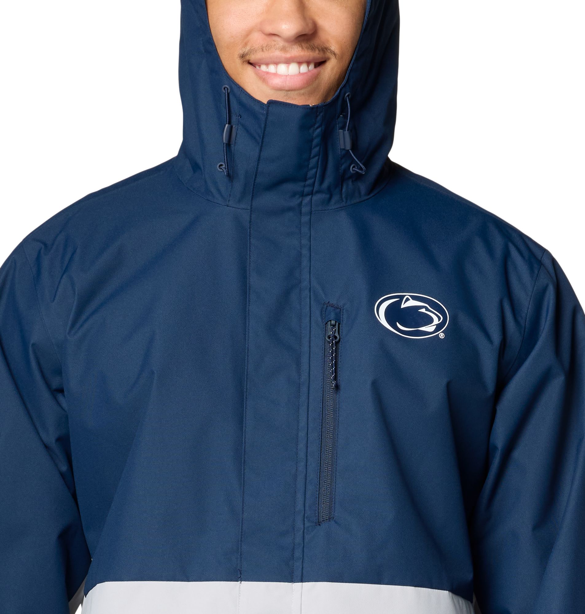 Columbia Men's Penn State Nittany Lions Navy/Grey Color Block Field Bound Jacket product image