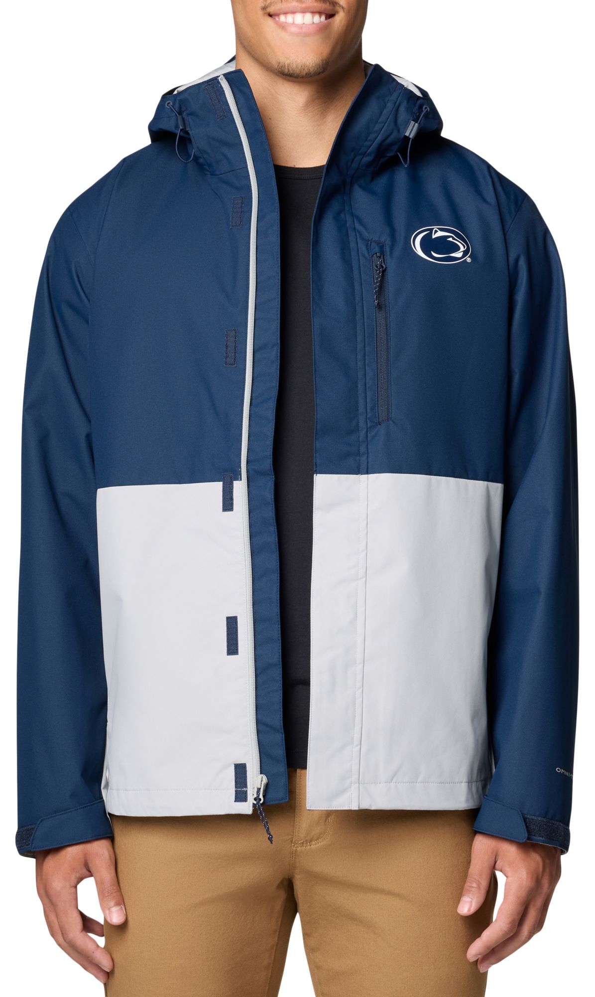 Columbia Men's Penn State Nittany Lions Navy/Grey Color Block Field Bound Jacket product image
