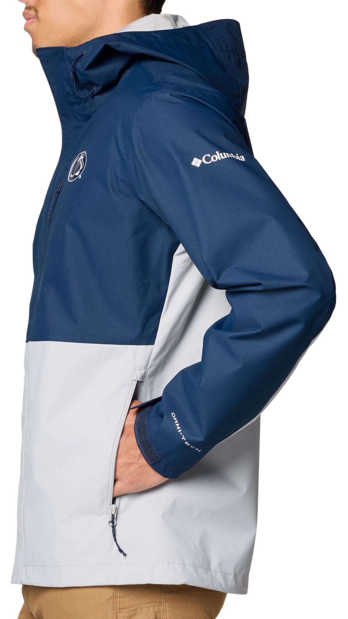 Columbia Men's Penn State Nittany Lions Navy/Grey Color Block Field Bound Jacket product image
