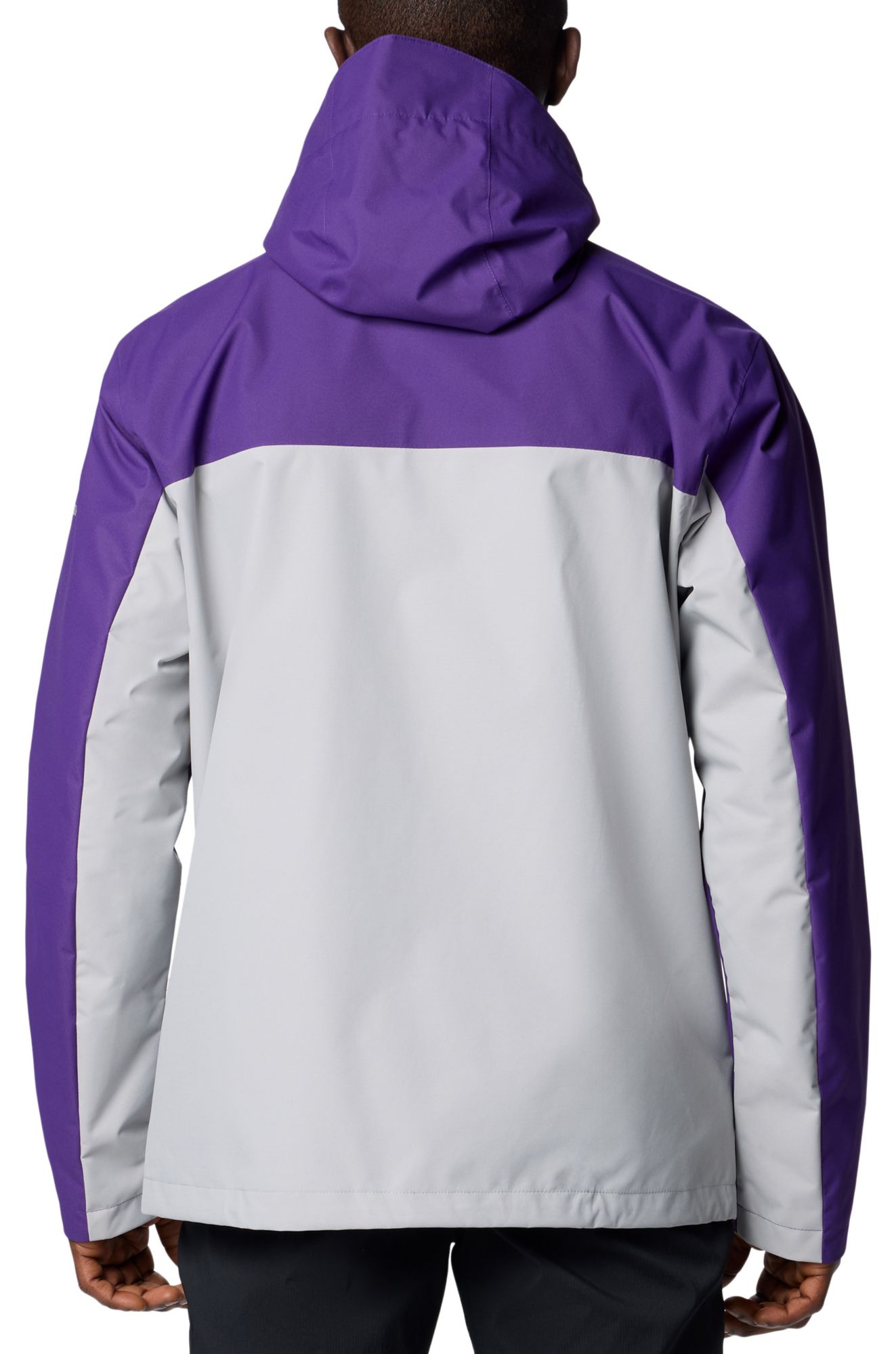 Columbia Men's LSU Tigers Purple/Grey Color Block Field Bound Jacket product image