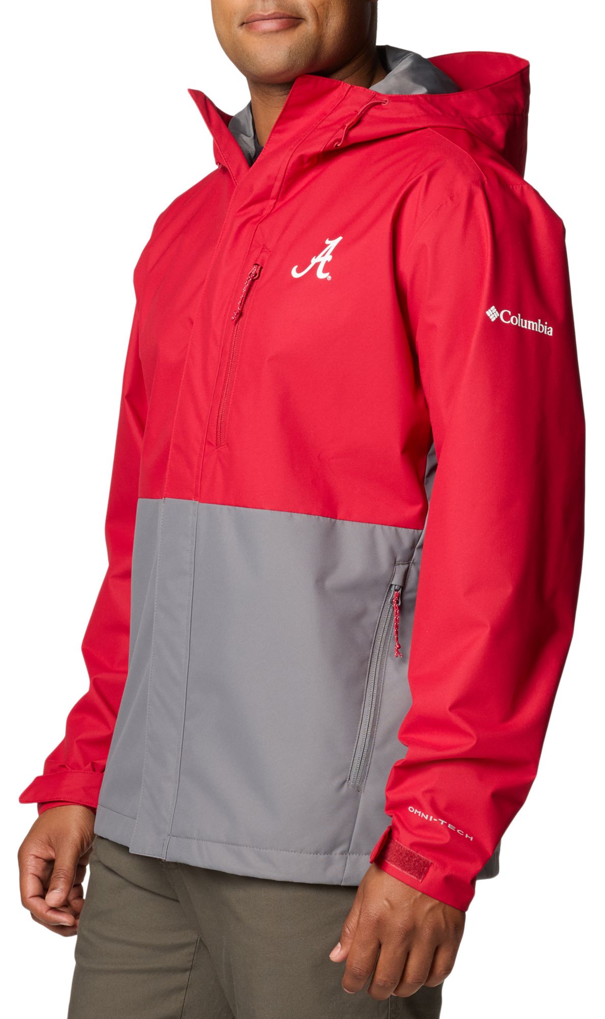 Columbia Men's Alabama Crimson Tide RED/GREY Color Block Field Bound Jacket product image