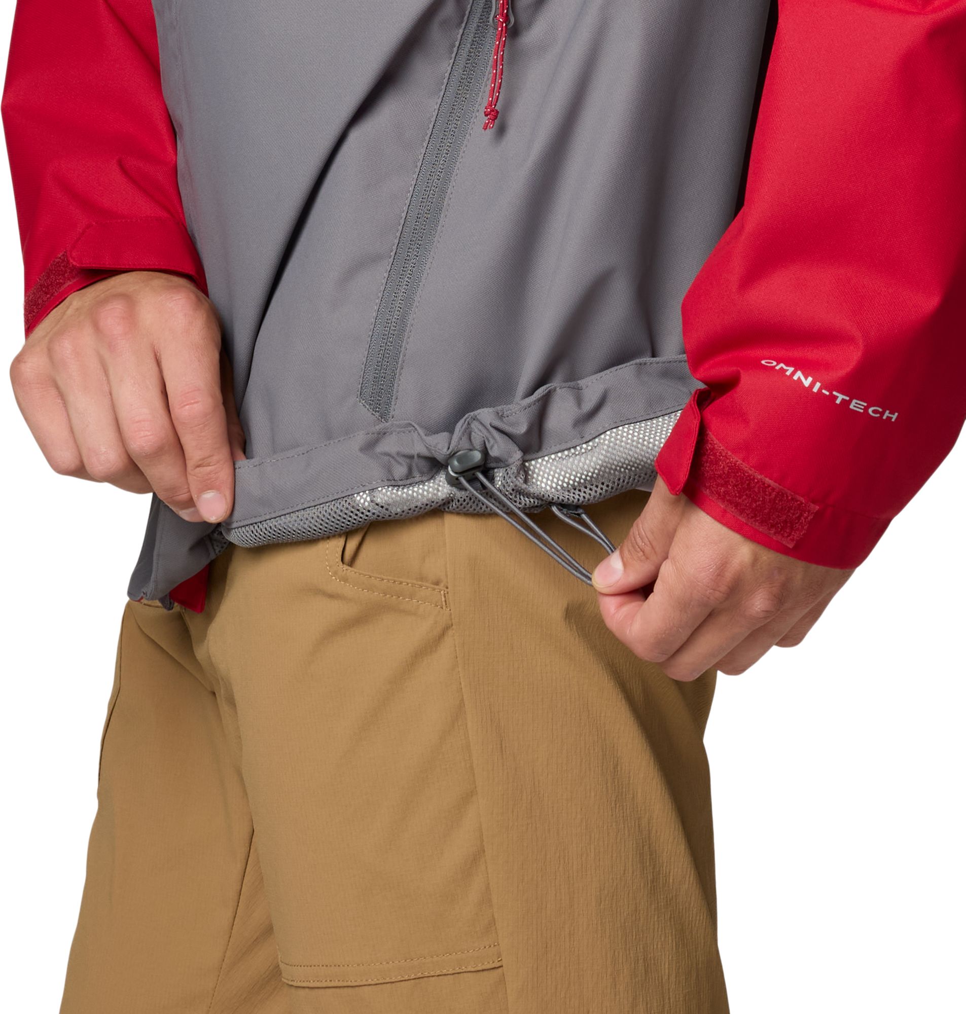 Columbia Men's Oklahoma Sooners RED/GREY Color Block Field Bound Jacket product image