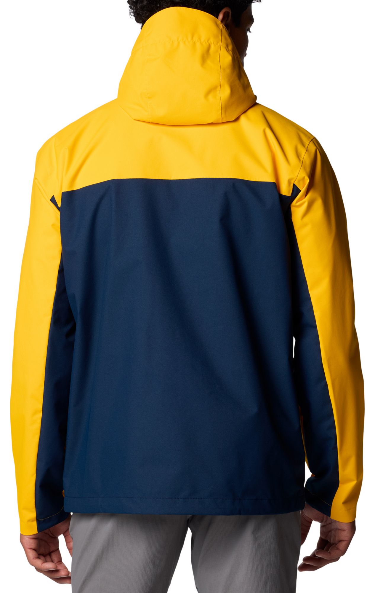Columbia Men's West Virginia Mountaineers Gold/Navy Color Block Field Bound Jacket product image