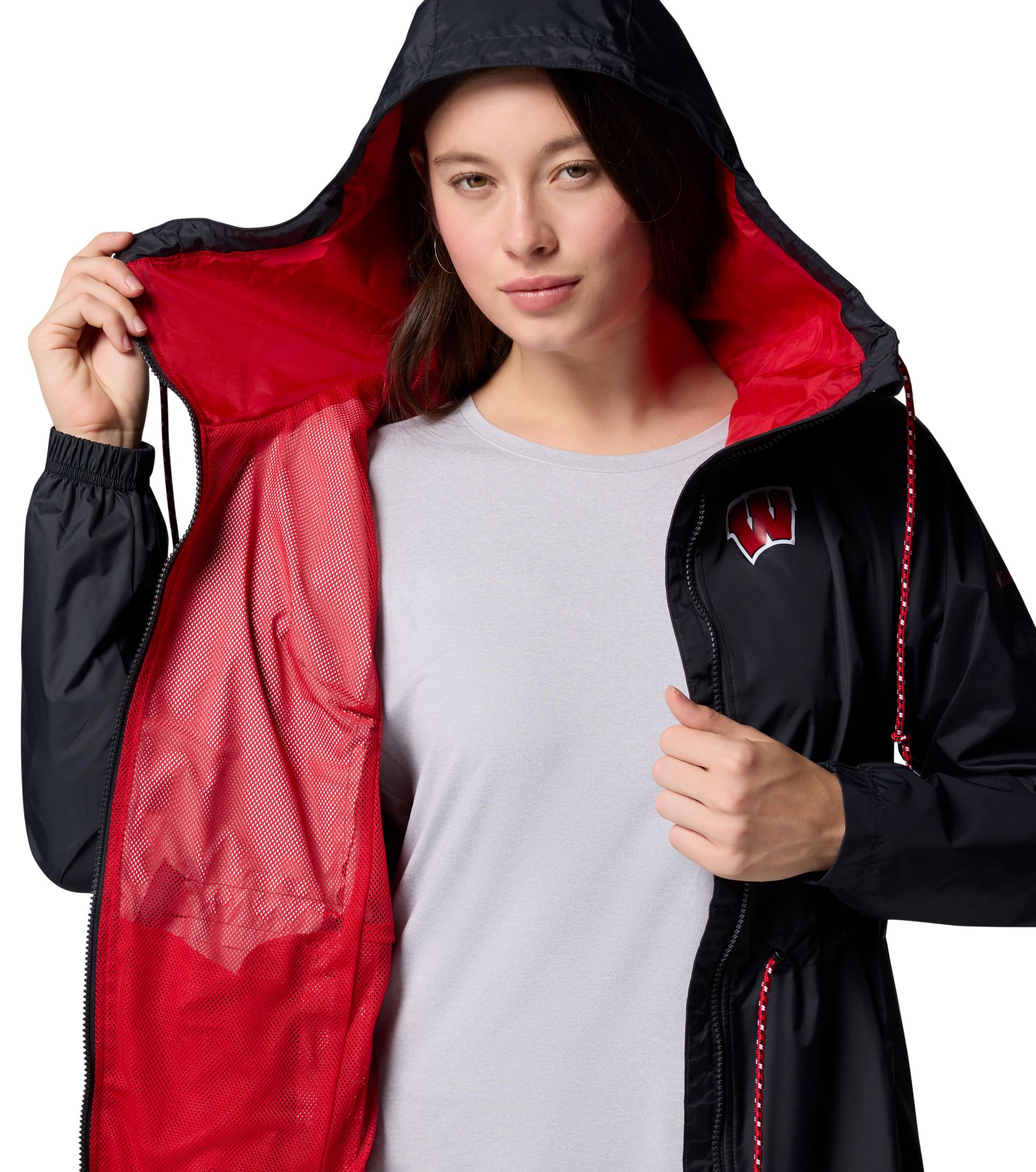Columbia Women's Wisconsin Badgers Black Lily Park Jacket product image