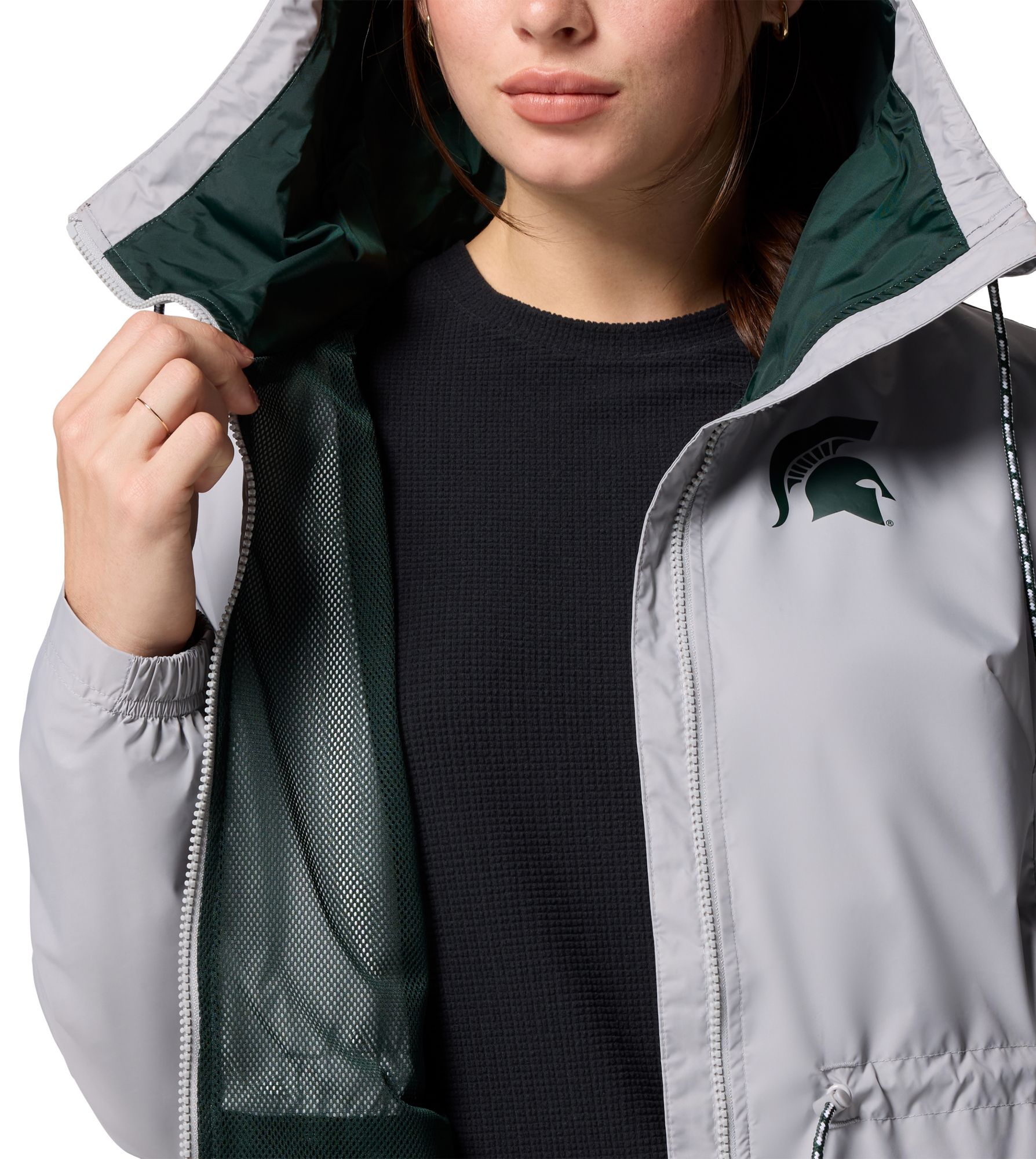 Columbia Women's Michigan State Spartans Columbia Grey Lily Park Jacket product image