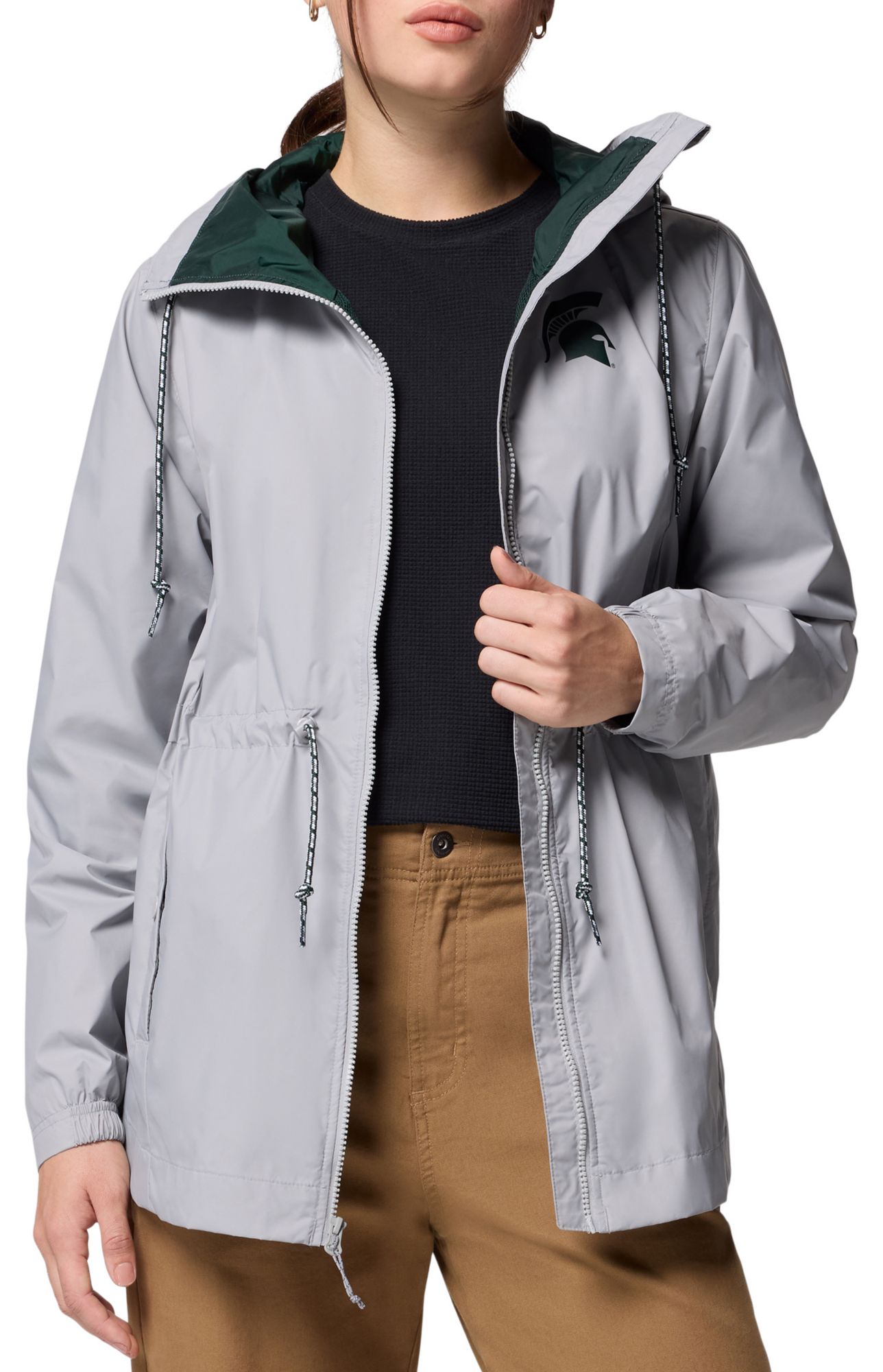 Columbia Women's Michigan State Spartans Columbia Grey Lily Park Jacket product image