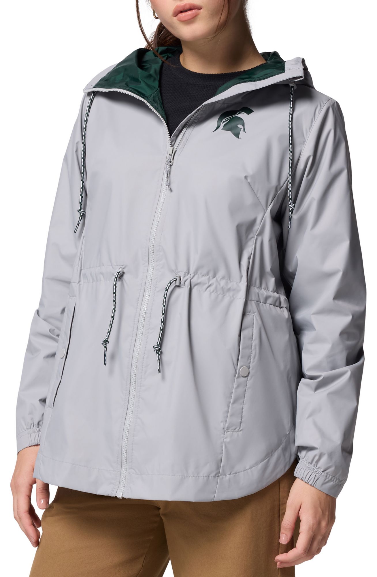 Columbia Women's Michigan State Spartans Columbia Grey Lily Park Jacket product image