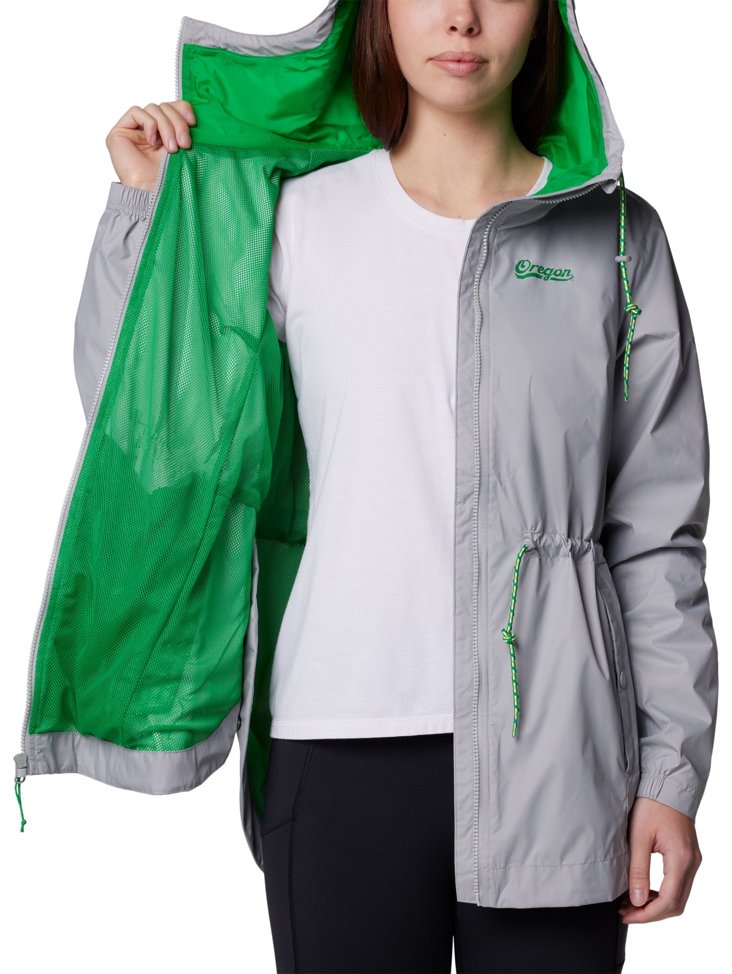 Columbia Women's Oregon Ducks Columbia Grey Lily Park Jacket product image