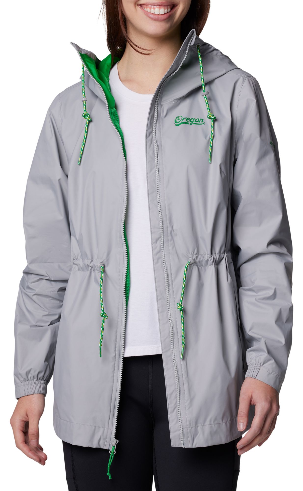 Columbia Women's Oregon Ducks Columbia Grey Lily Park Jacket product image