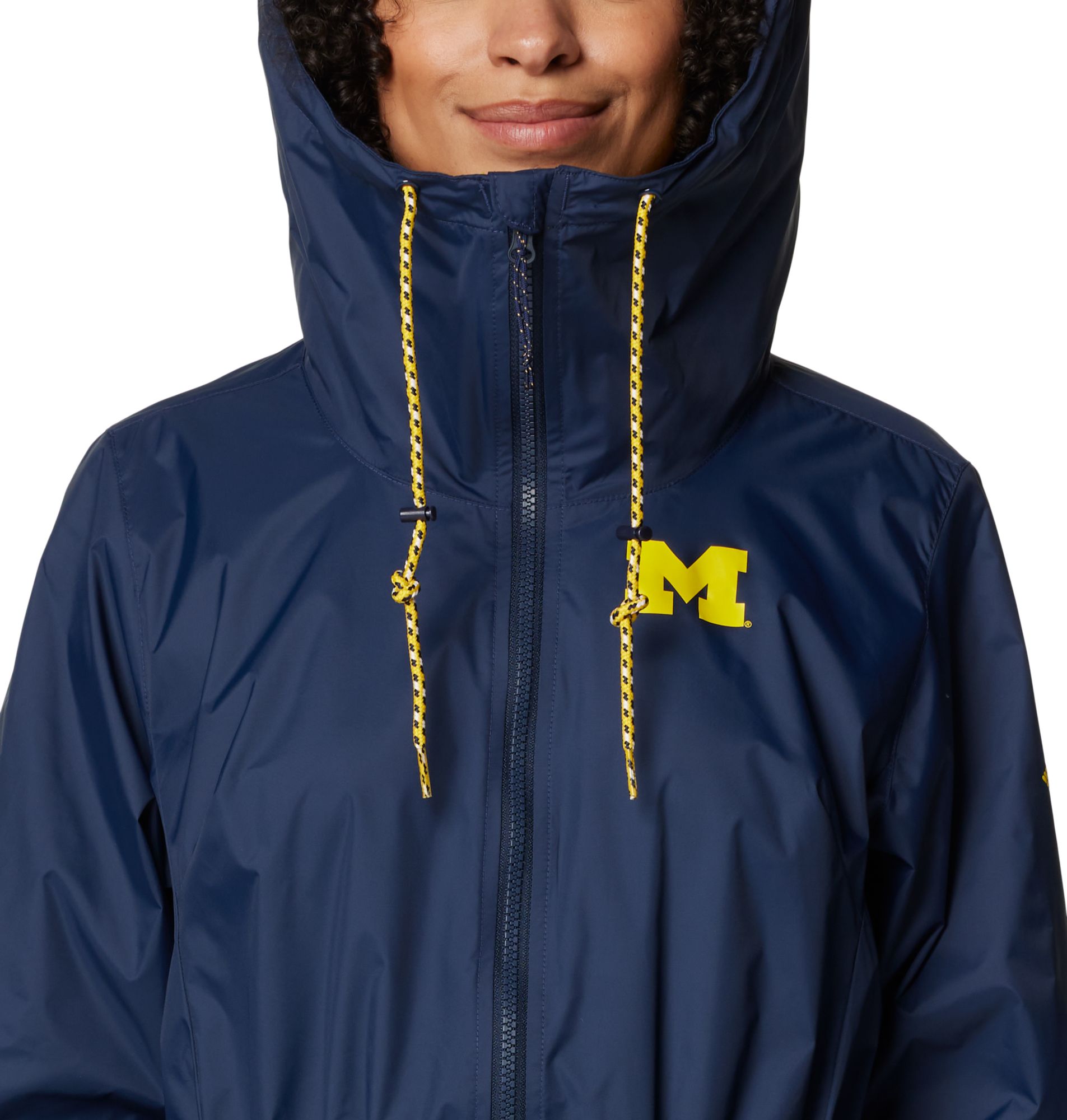 Columbia Women's Michigan Wolverines Collegiate Navy Lily Park Jacket product image