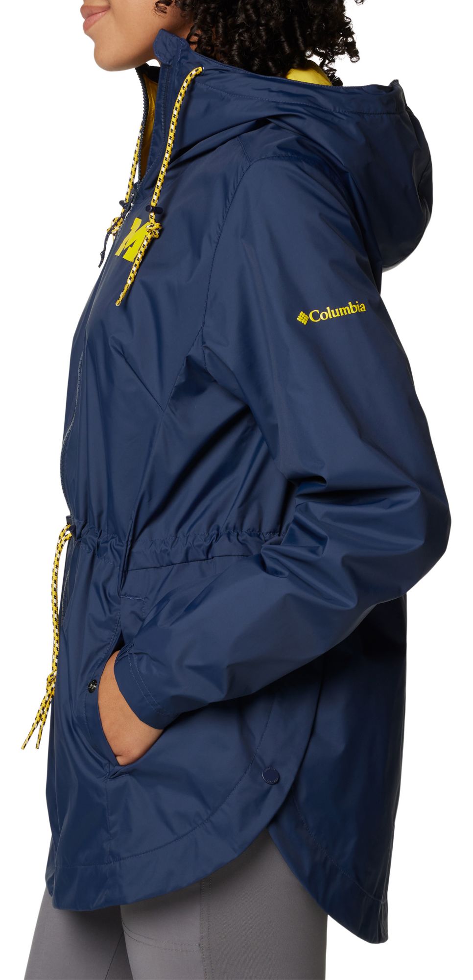 Columbia Women's Michigan Wolverines Collegiate Navy Lily Park Jacket product image