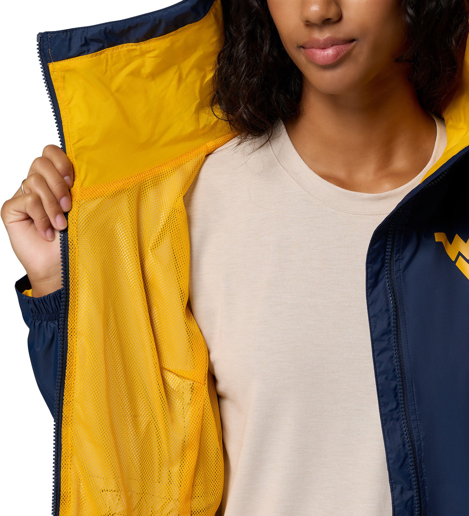 Columbia Women's West Virginia Mountaineers Collegiate Navy Lily Park Jacket product image