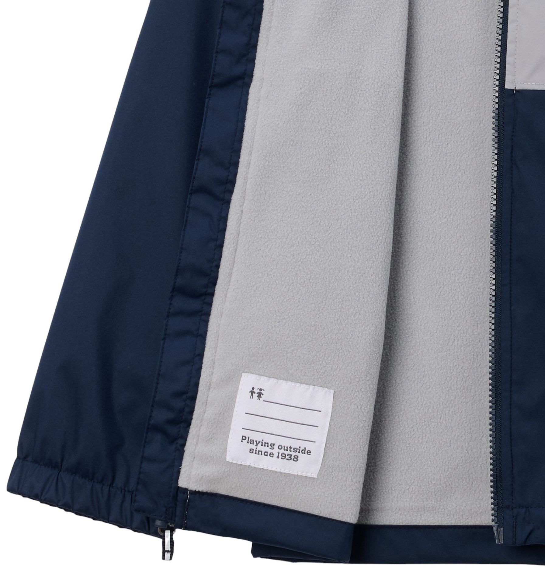 Columbia Youth Penn State Nittany Lions Navy/Grey Rainy Fields Jacket product image