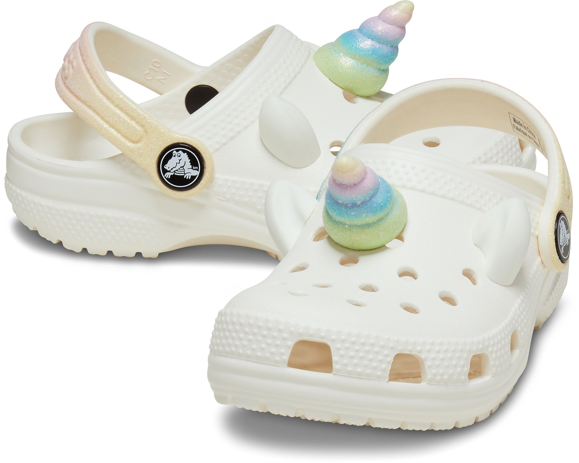 Crocs Toddler Classic IAM Rainbow Unicorn Clogs product image