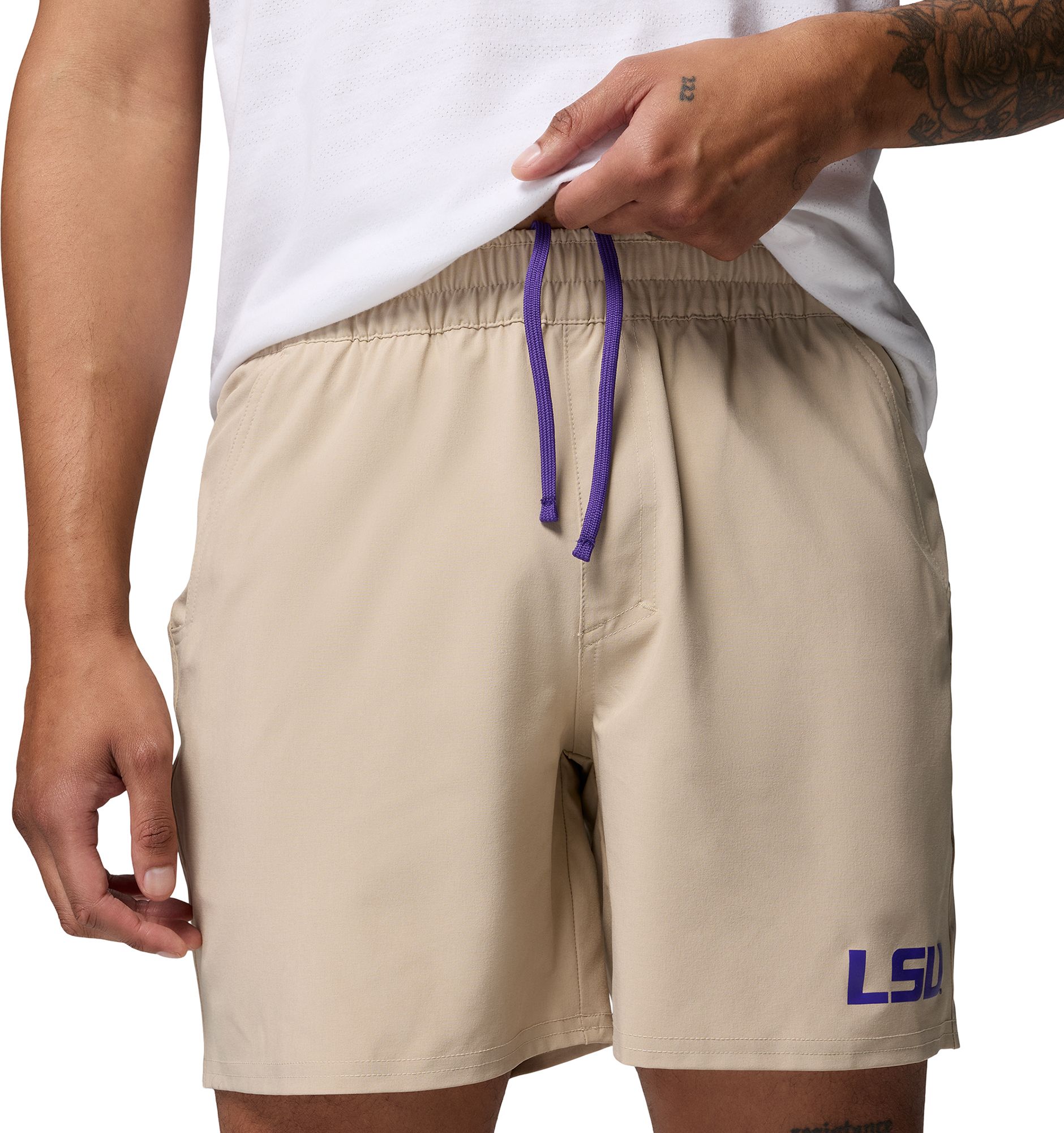Columbia Men's LSU Tigers Ancient Fossil Terminal Roamer Shorts product image
