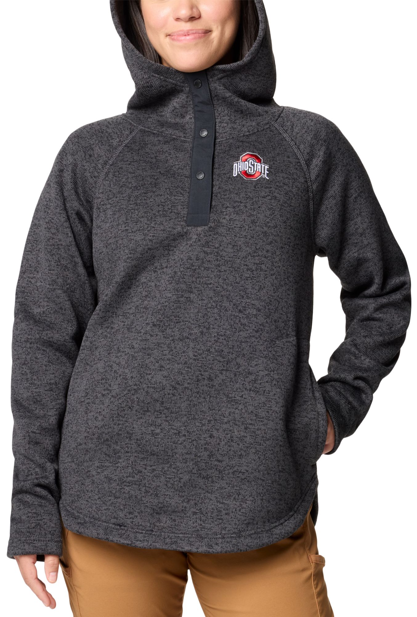 Columbia Women's Ohio State Buckeyes Black Sweater Weather 1/2 Zip Pullover product image